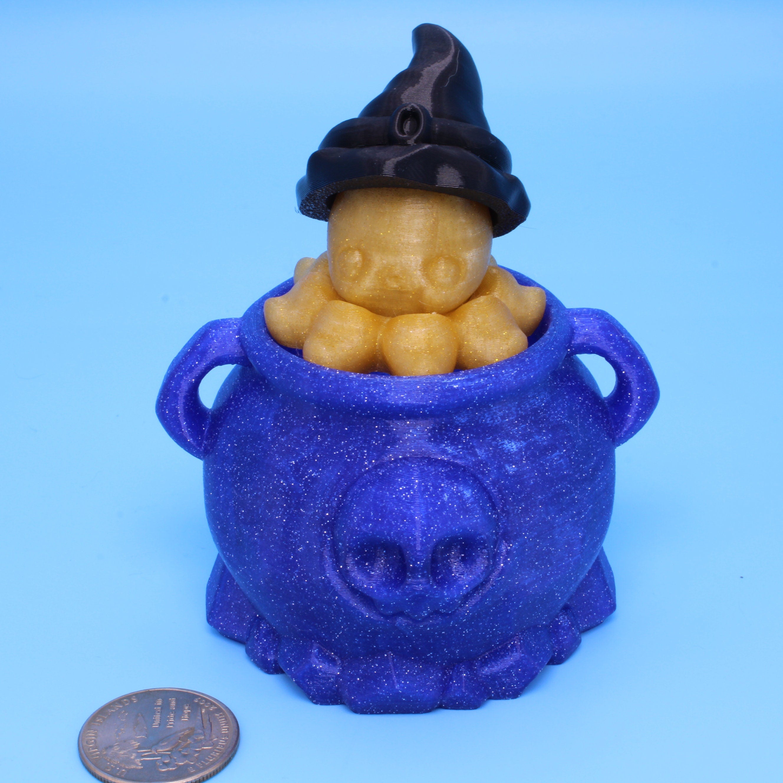 Spinner Octopus- Glow in the dark or Gold | 3D Printed
