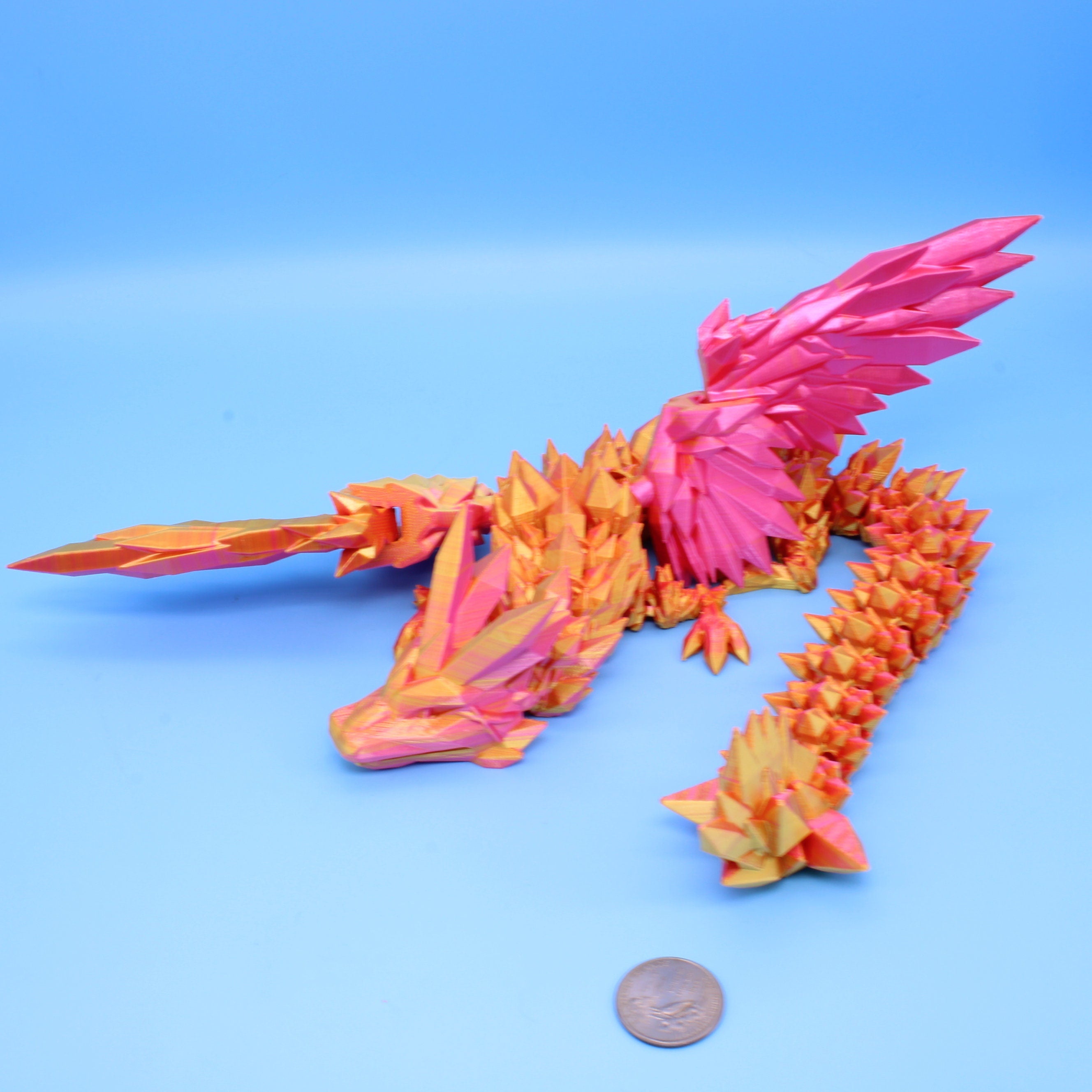 Crystal Wing Dragon | 3D printed | 18 in.