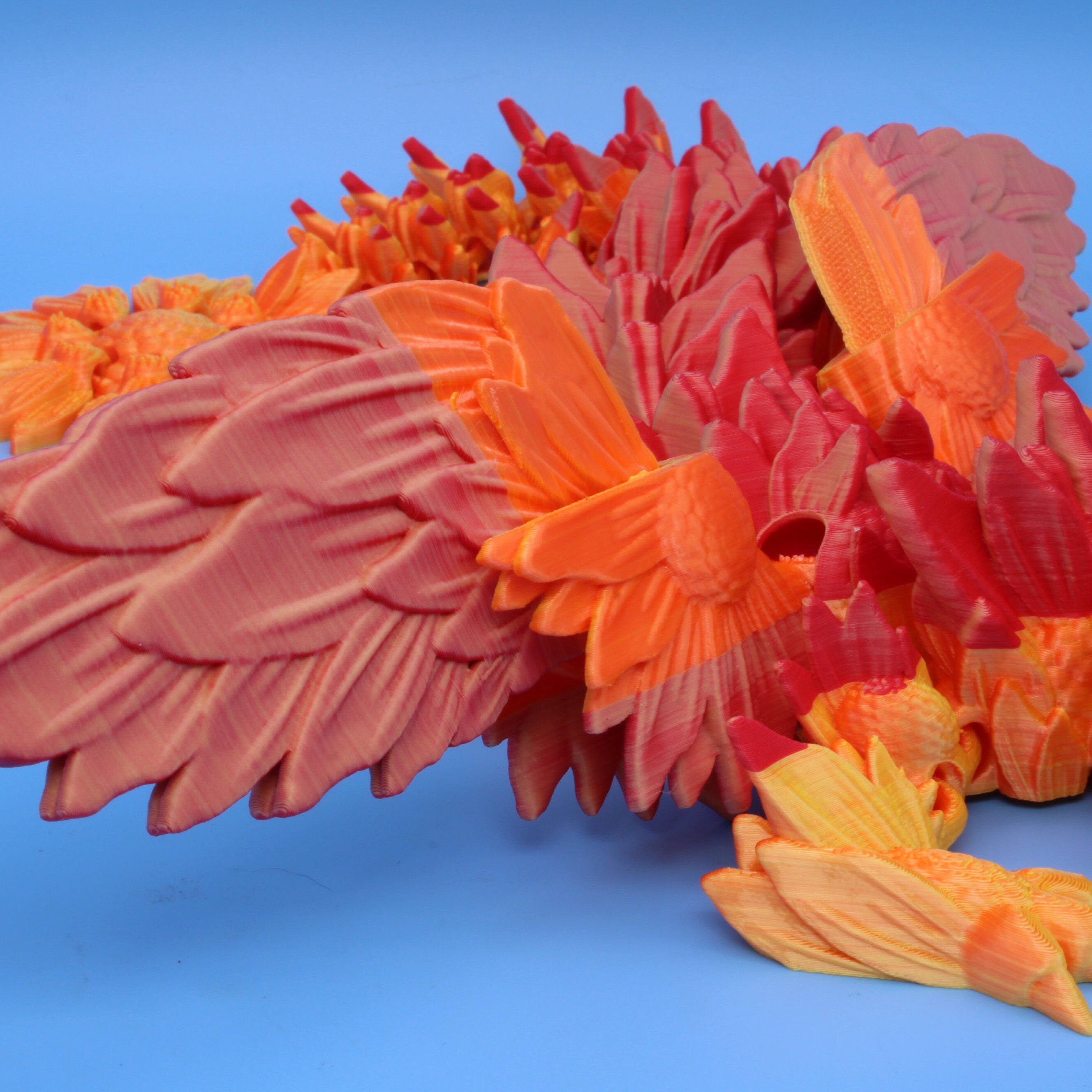 Sunflower Wing Dragon | 3D Printed | 19 in.