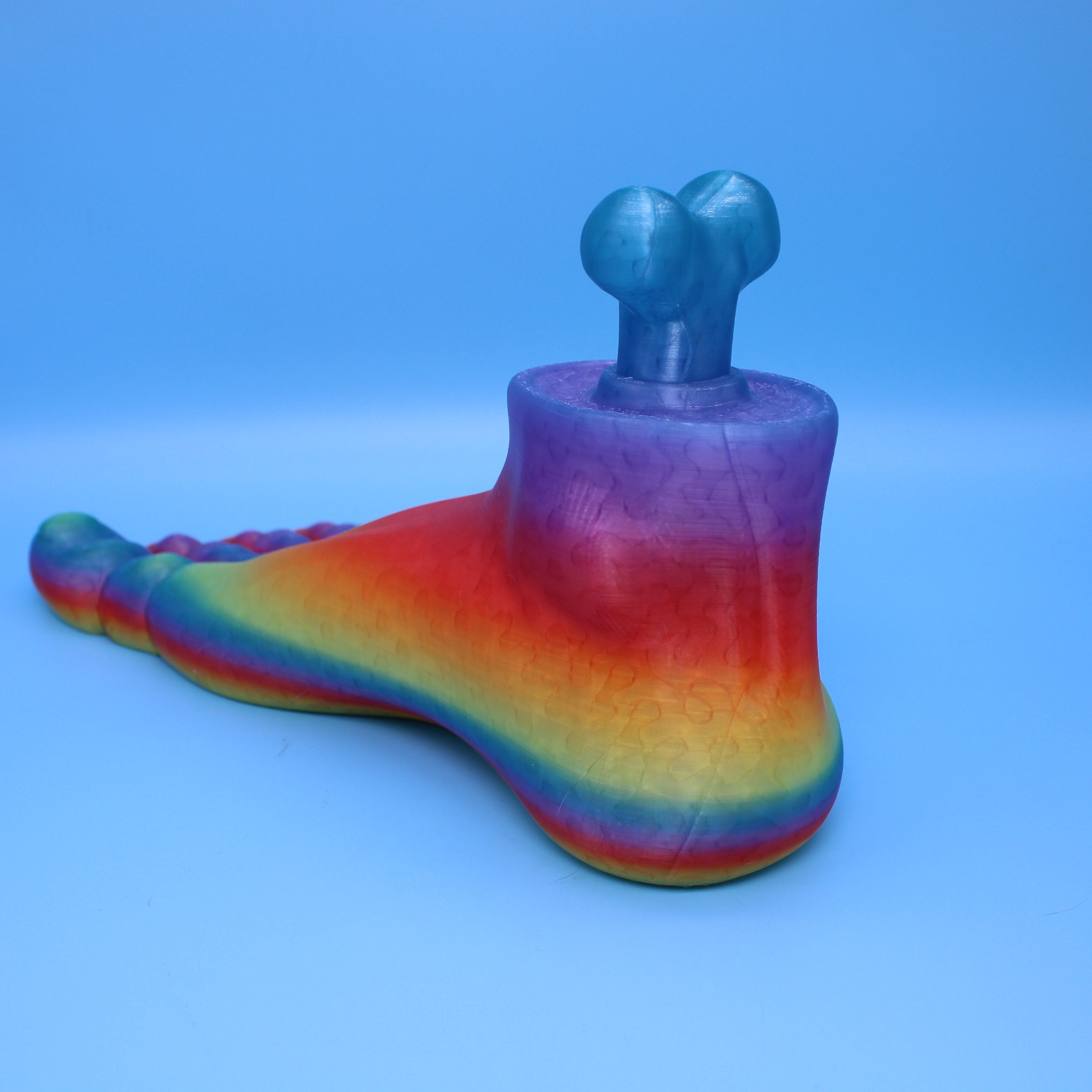 Rainbow translucent Foot 150%
