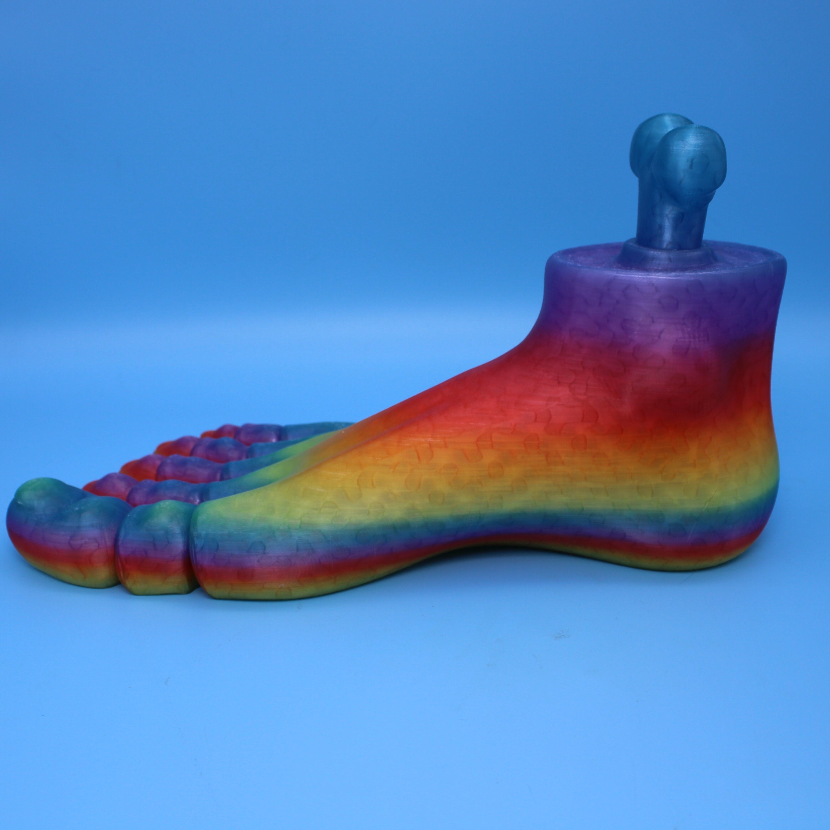 Rainbow translucent Foot 150%