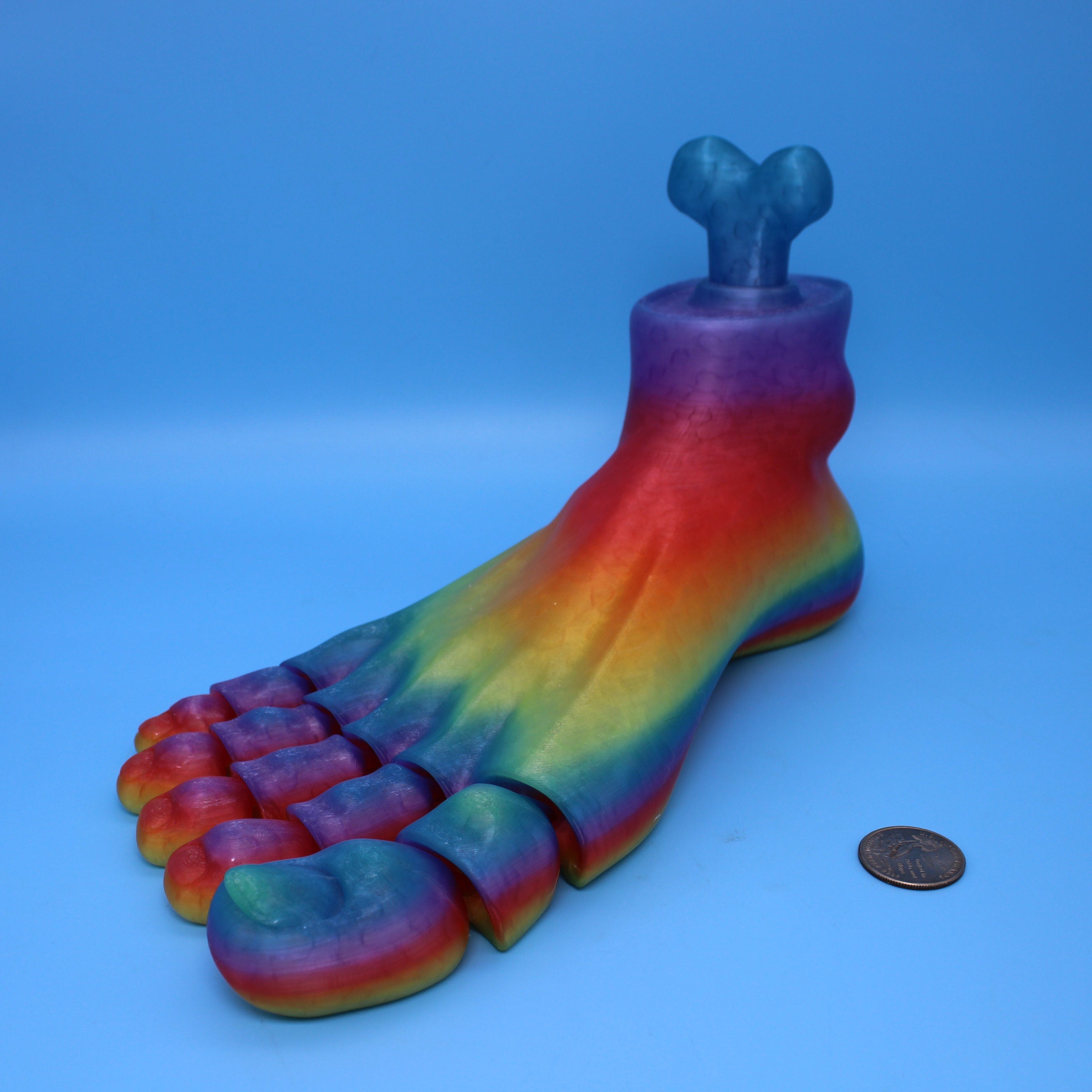 Rainbow translucent Foot 150%