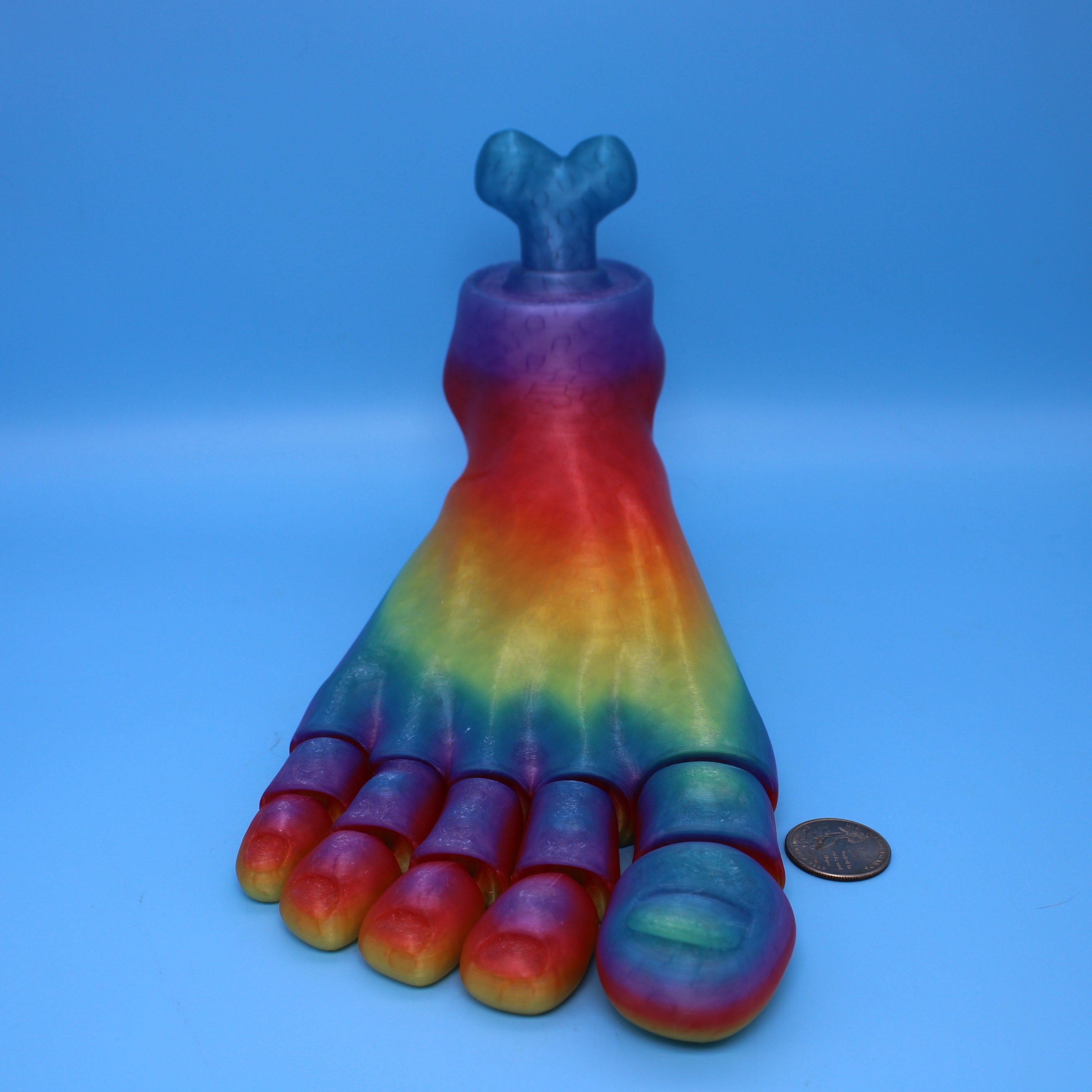 Rainbow translucent Foot 150%