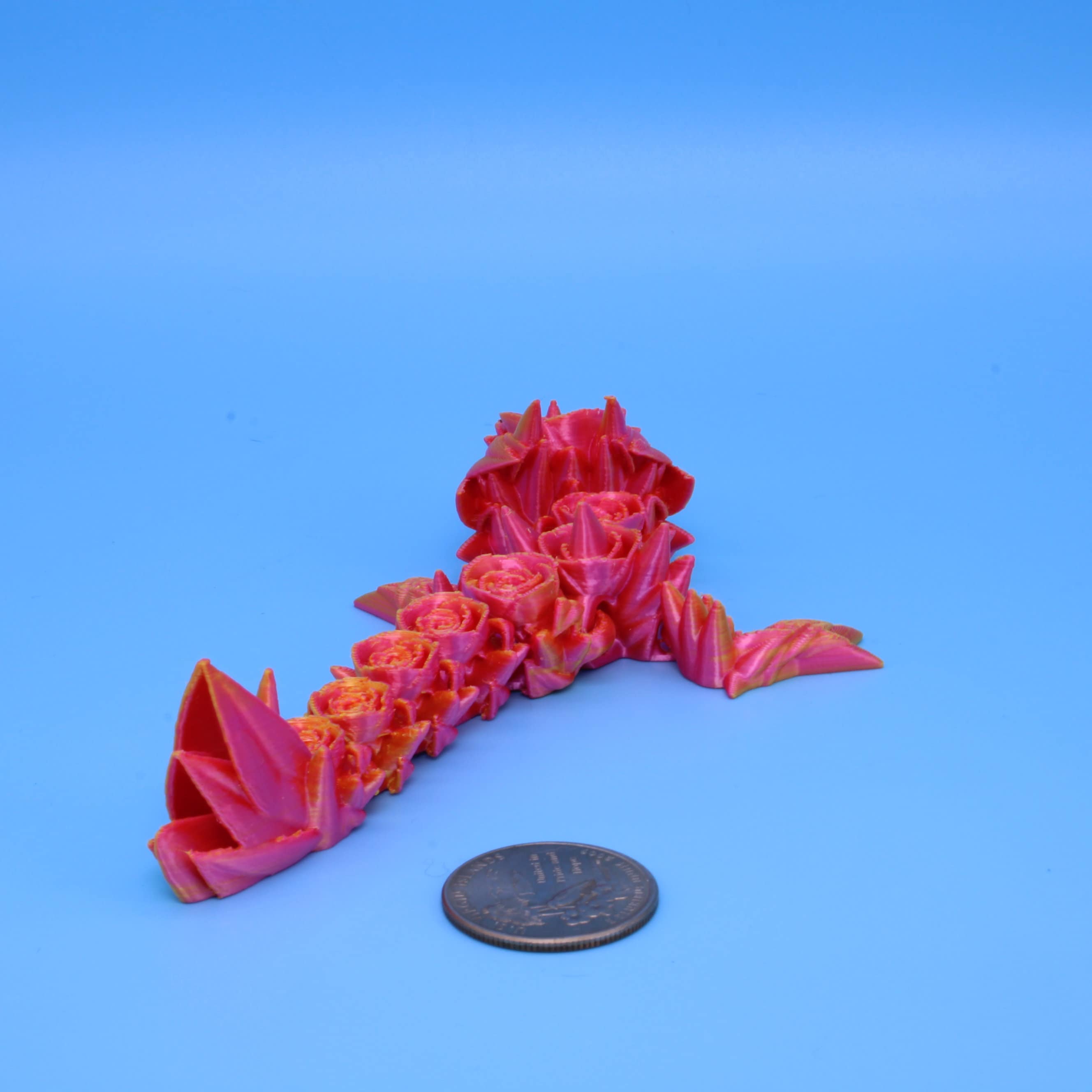 Baby Rose Dragon- Limited Edition Tadling / Keychain | 3D Printed