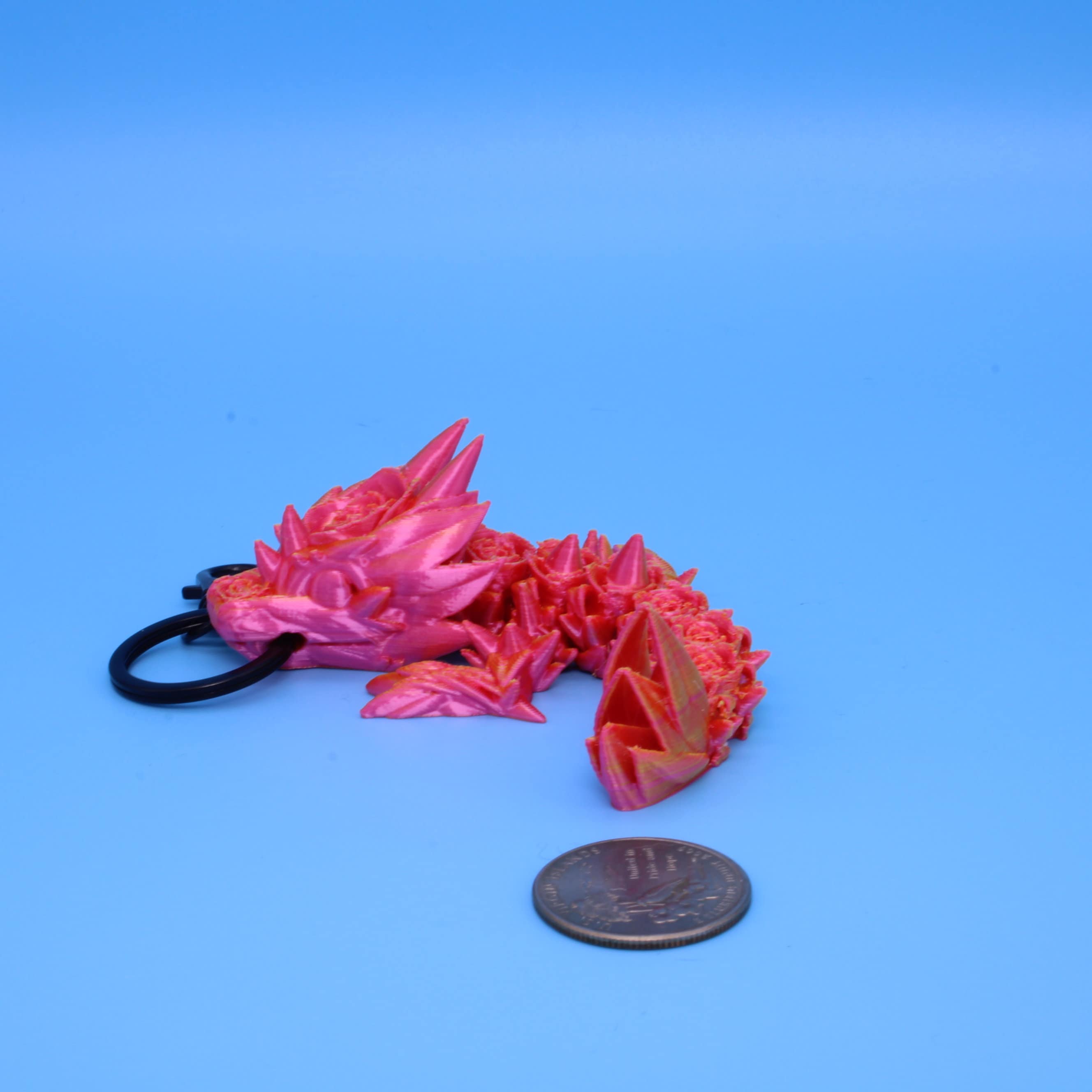 Baby Rose Dragon- Limited Edition Tadling / Keychain | 3D Printed
