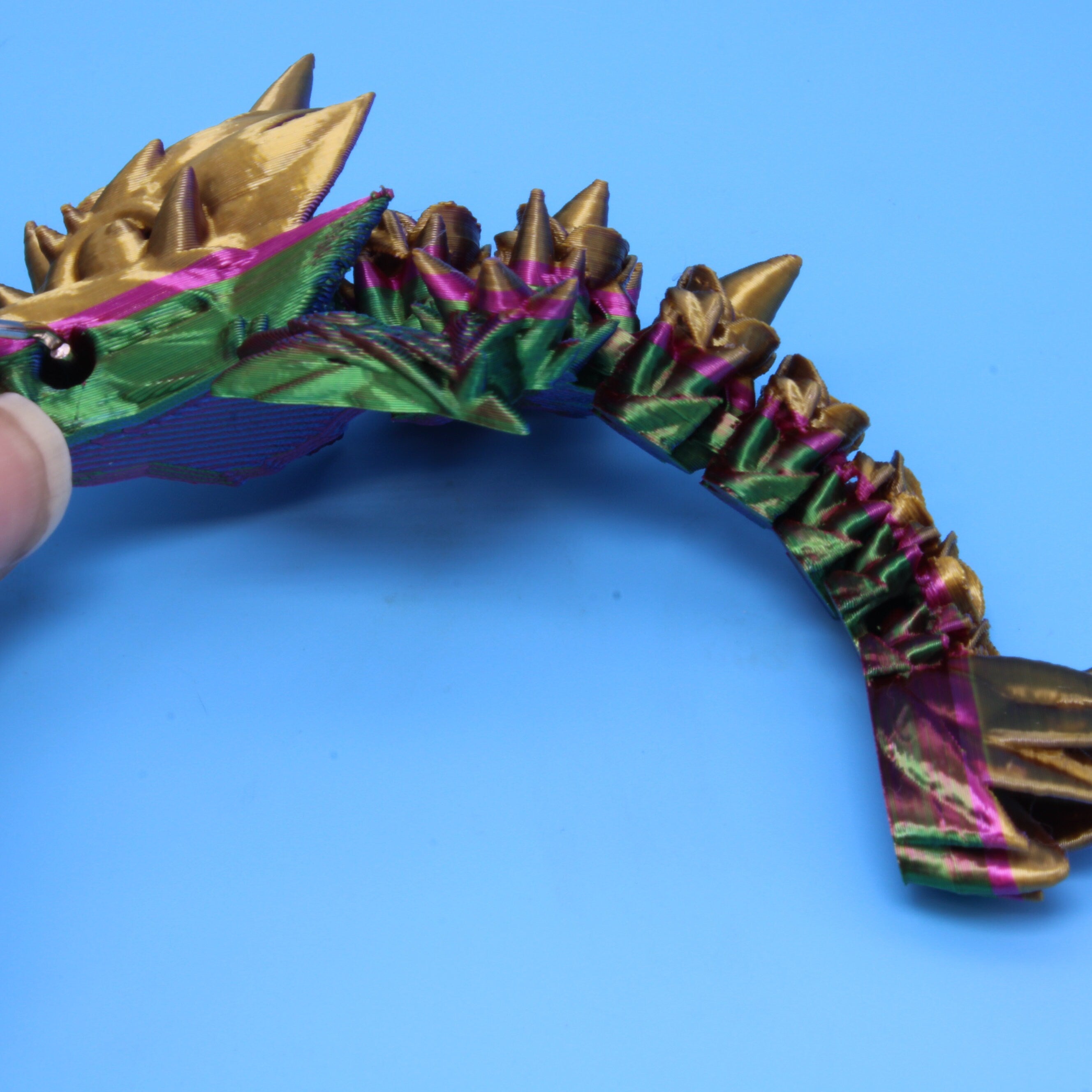 Baby Rose Dragon- Limited Edition Tadling Keychain | 3D Printed | 4.75 inches