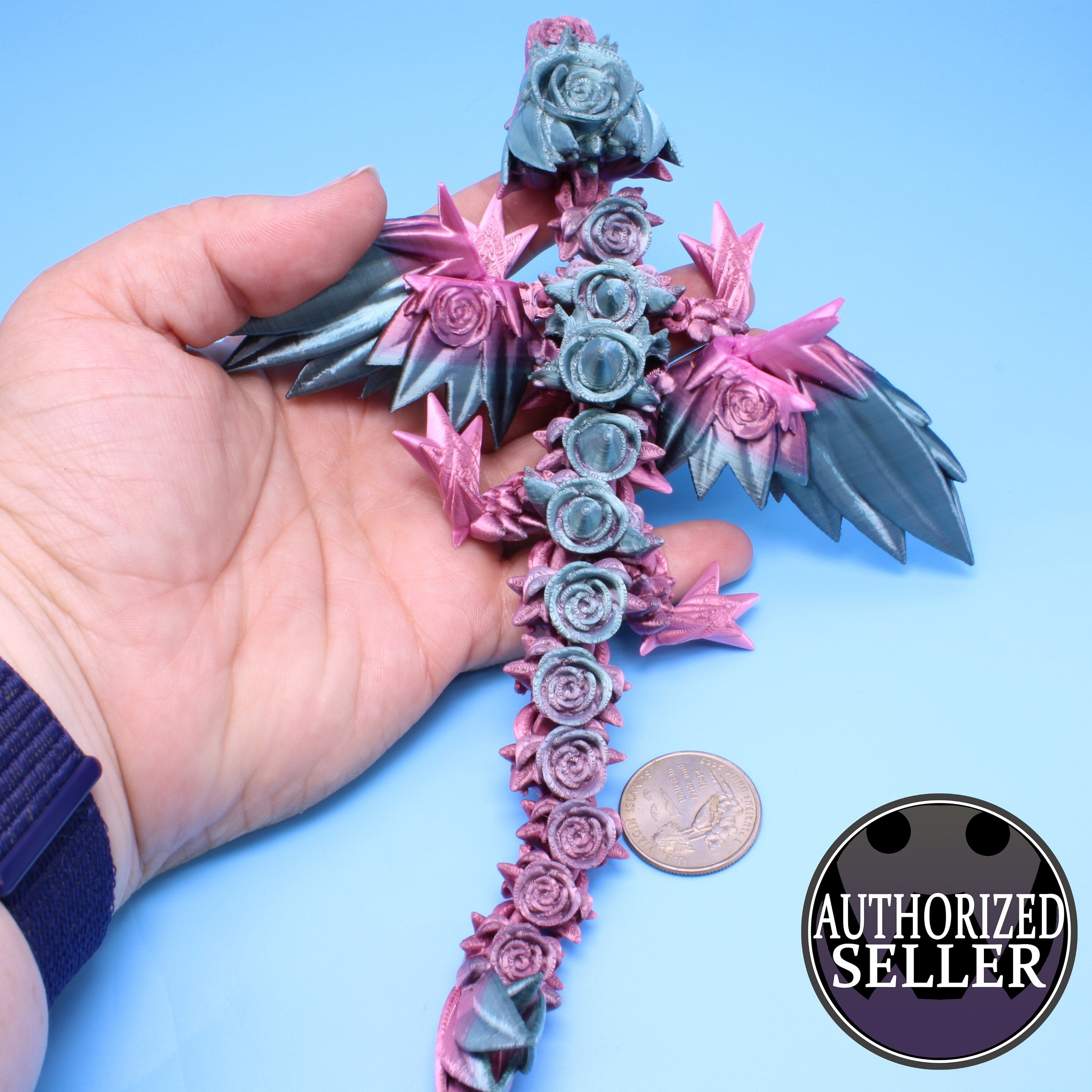 Baby Rose Wing Dragon | 8.5 in.