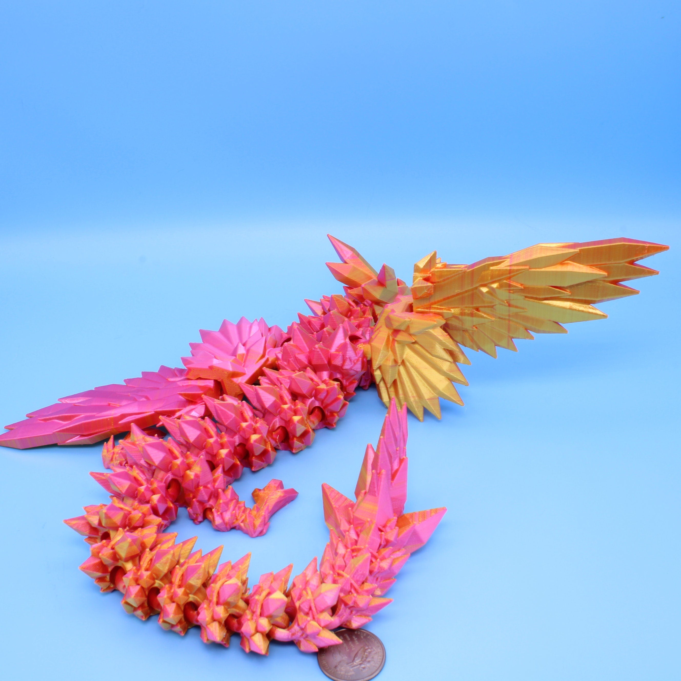 Crystal Wing Dragon | 3D printed | 18 in.
