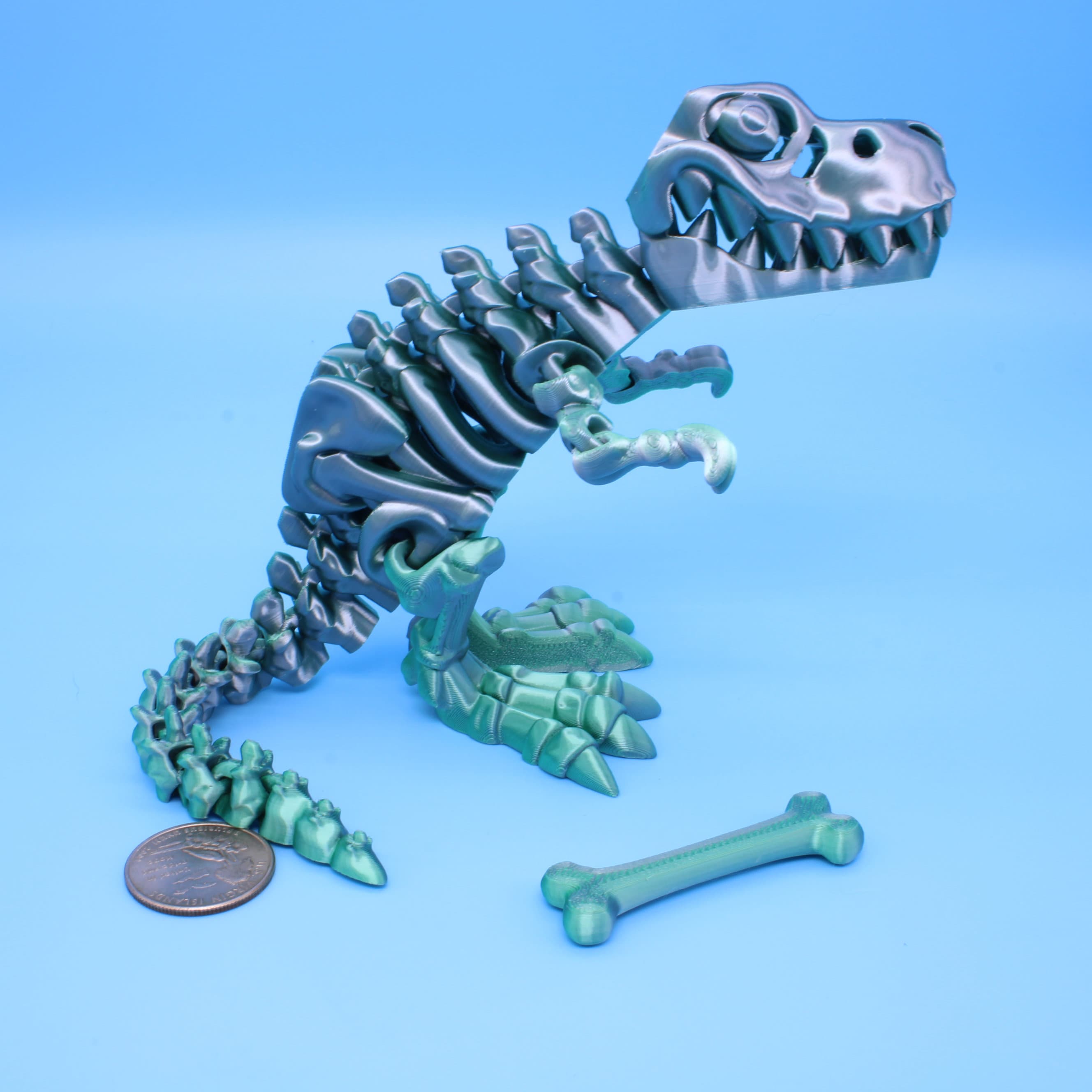 Flexi Skelton T-Rex | Articulating | 3D Printed