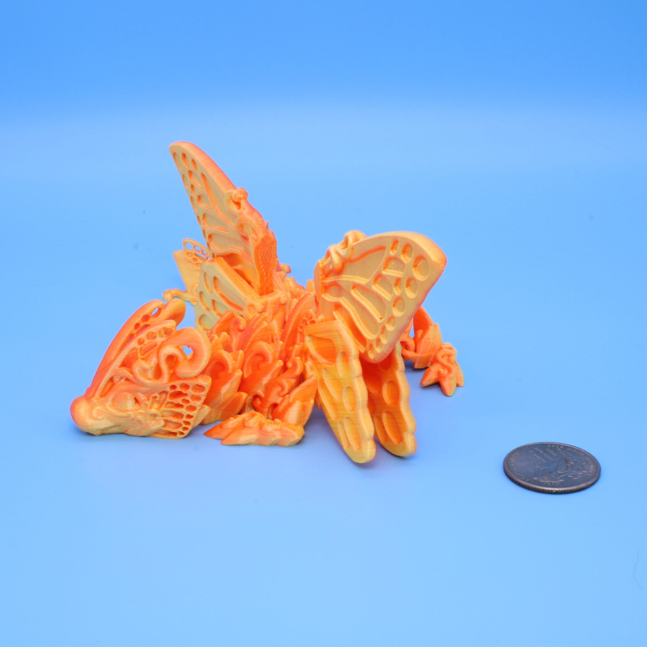 Butterfly Wing Dragon | 3D Printed, 7.5 in.