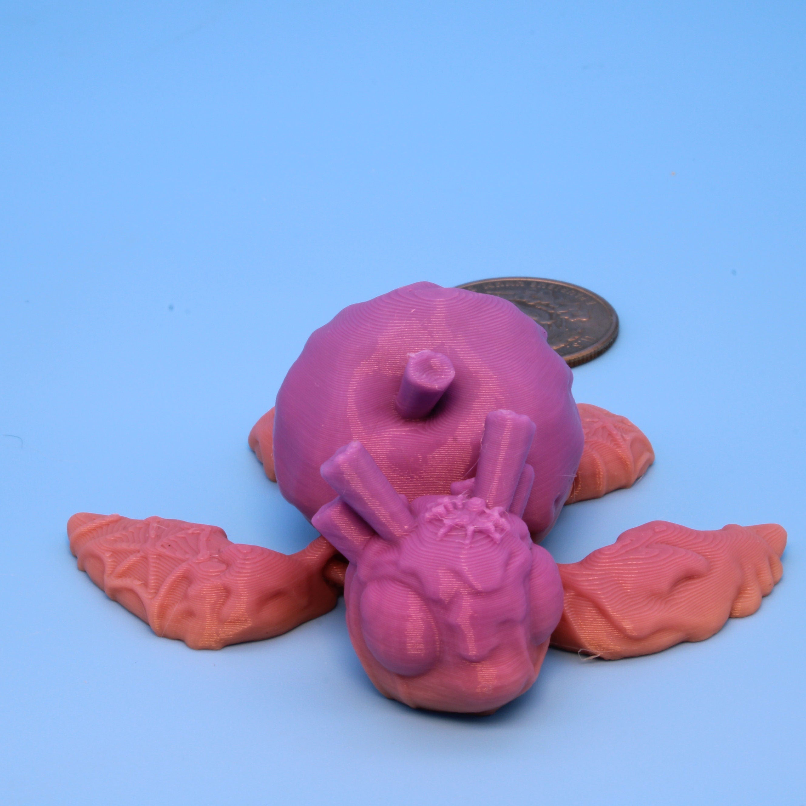 Miniature Poison Apple Turtle & Bone Moth | 3D Printed