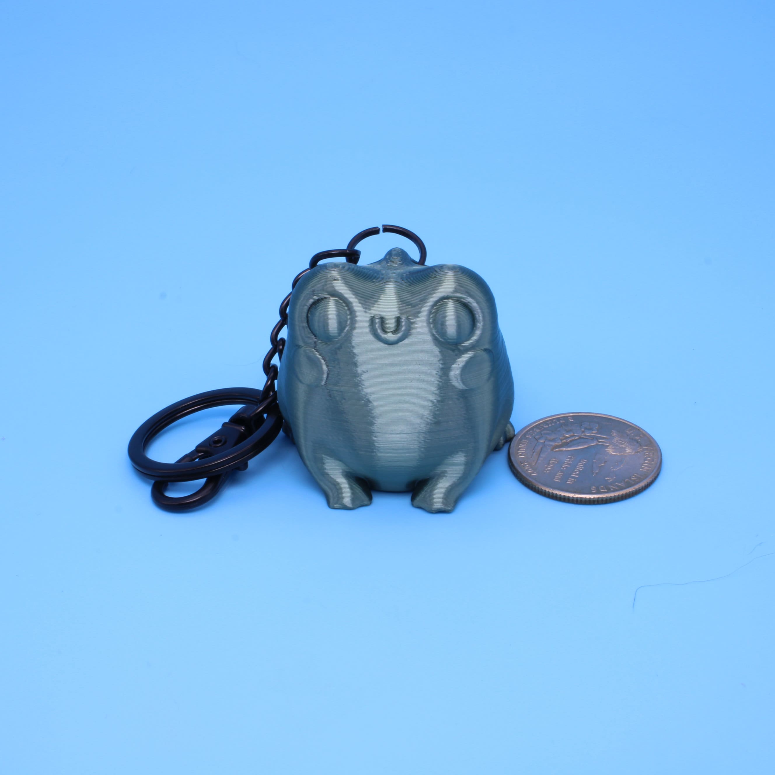 Miniature Butt Frog Keychain. 3D Printed