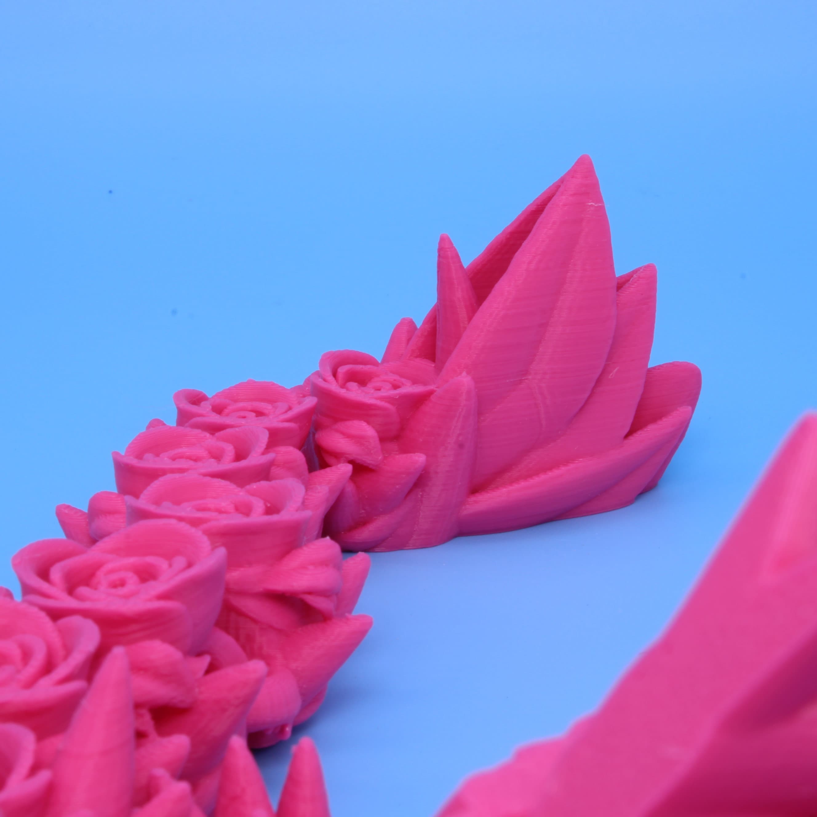 Baby Rose Wing Dragon | Pink | 3D printed articulating