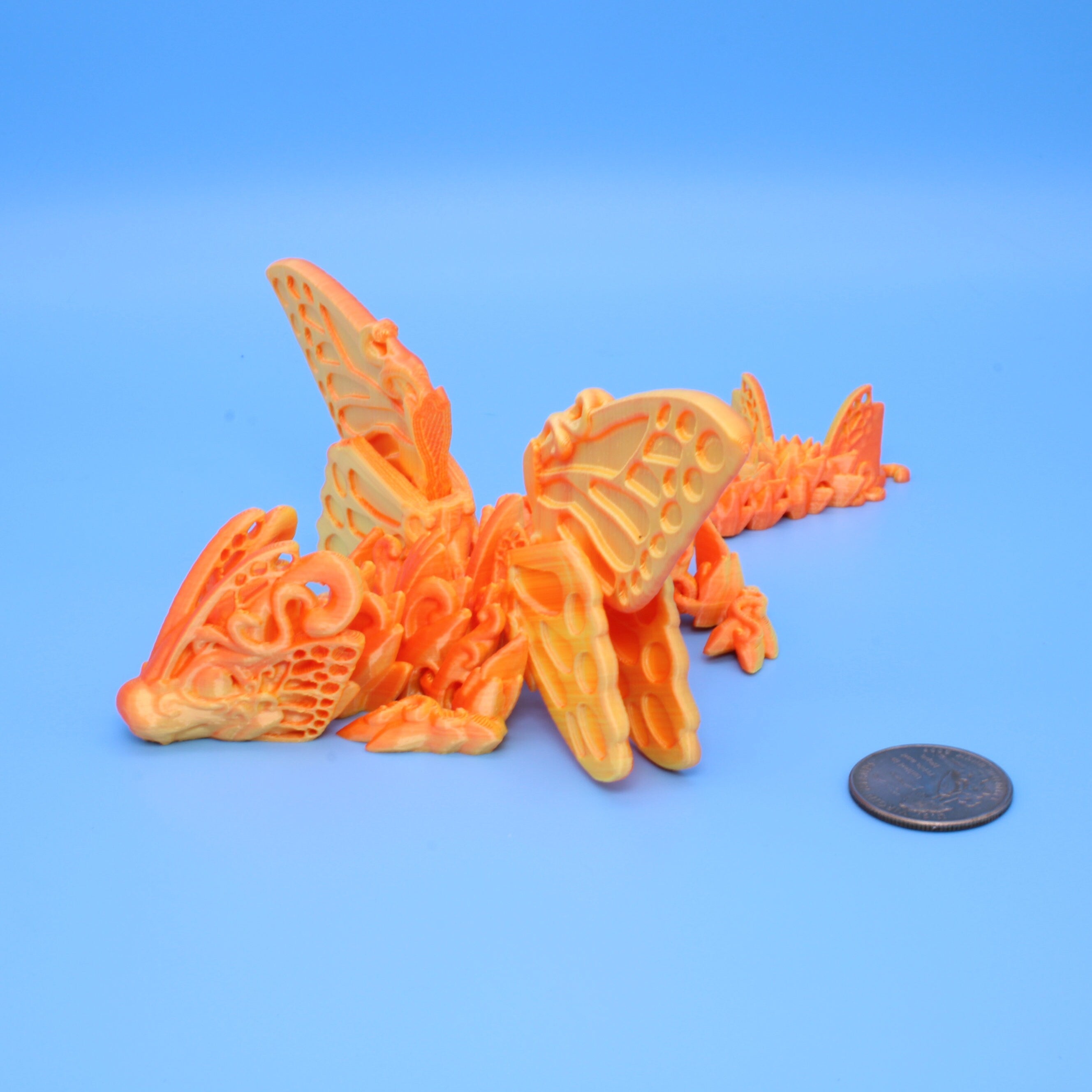Butterfly Wing Dragon | 3D Printed, 7.5 in.