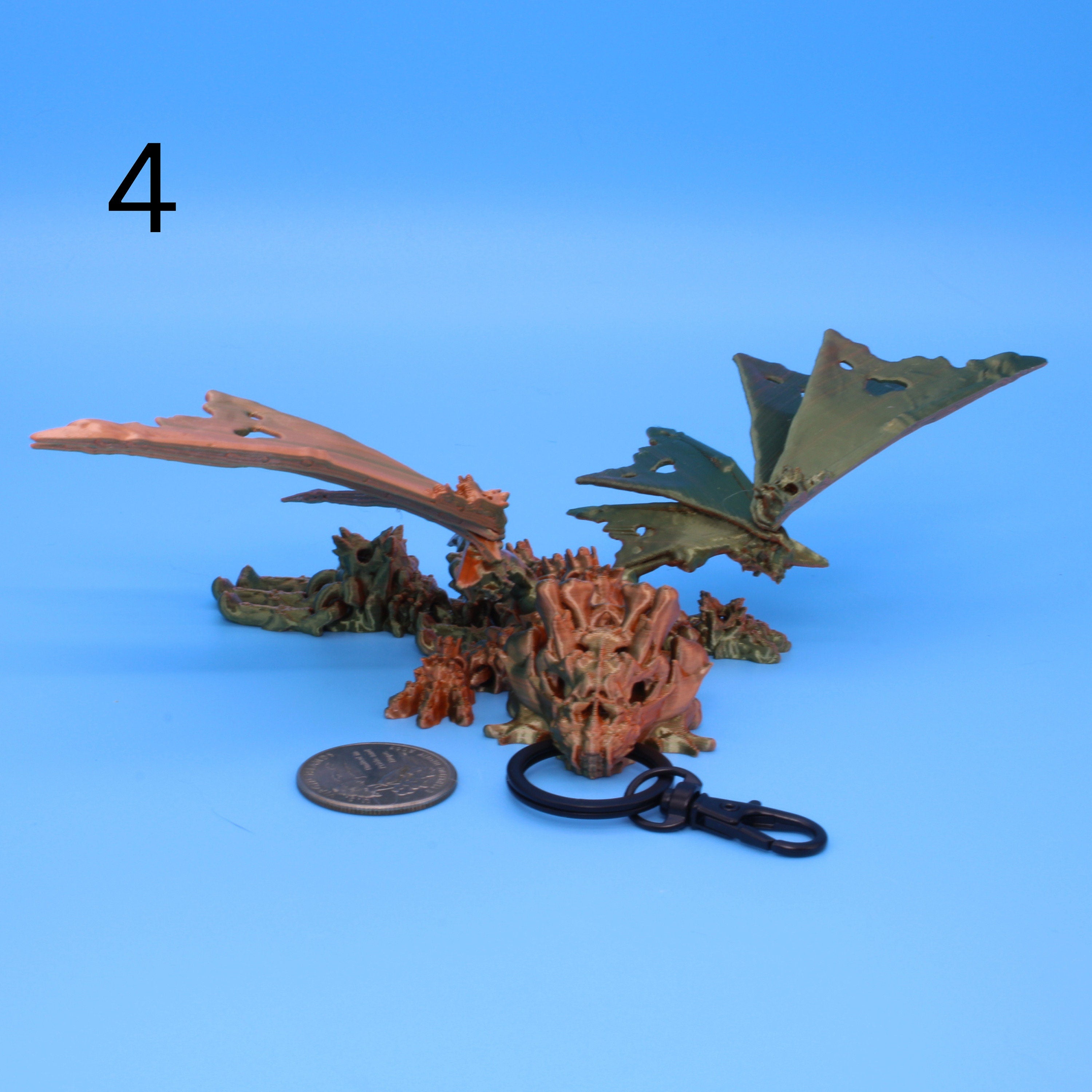 Hollow Dragon | 3D Printed, 5 in.