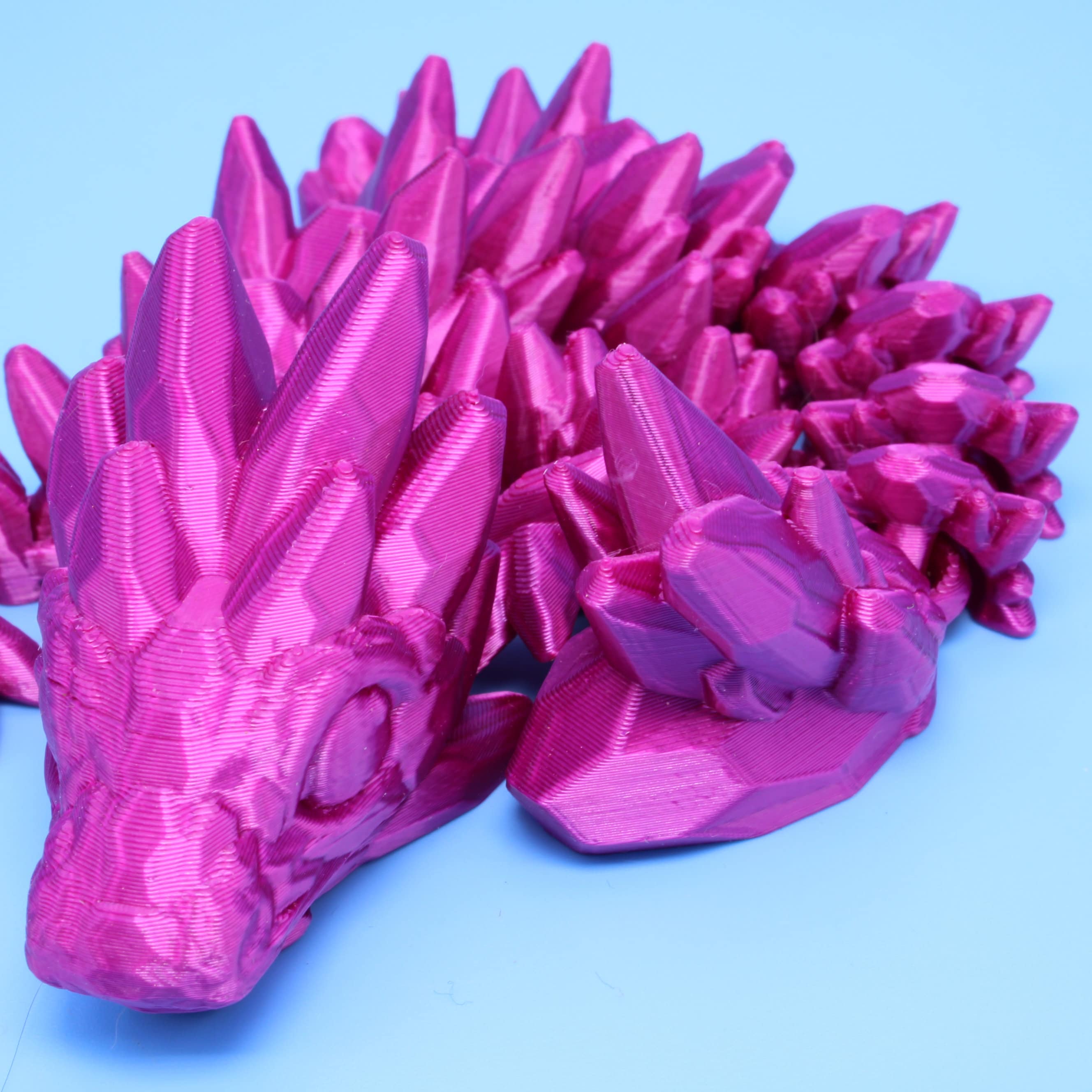 Baby Gem Dragon, 3D Printed, Articulating 7 in. (Made)