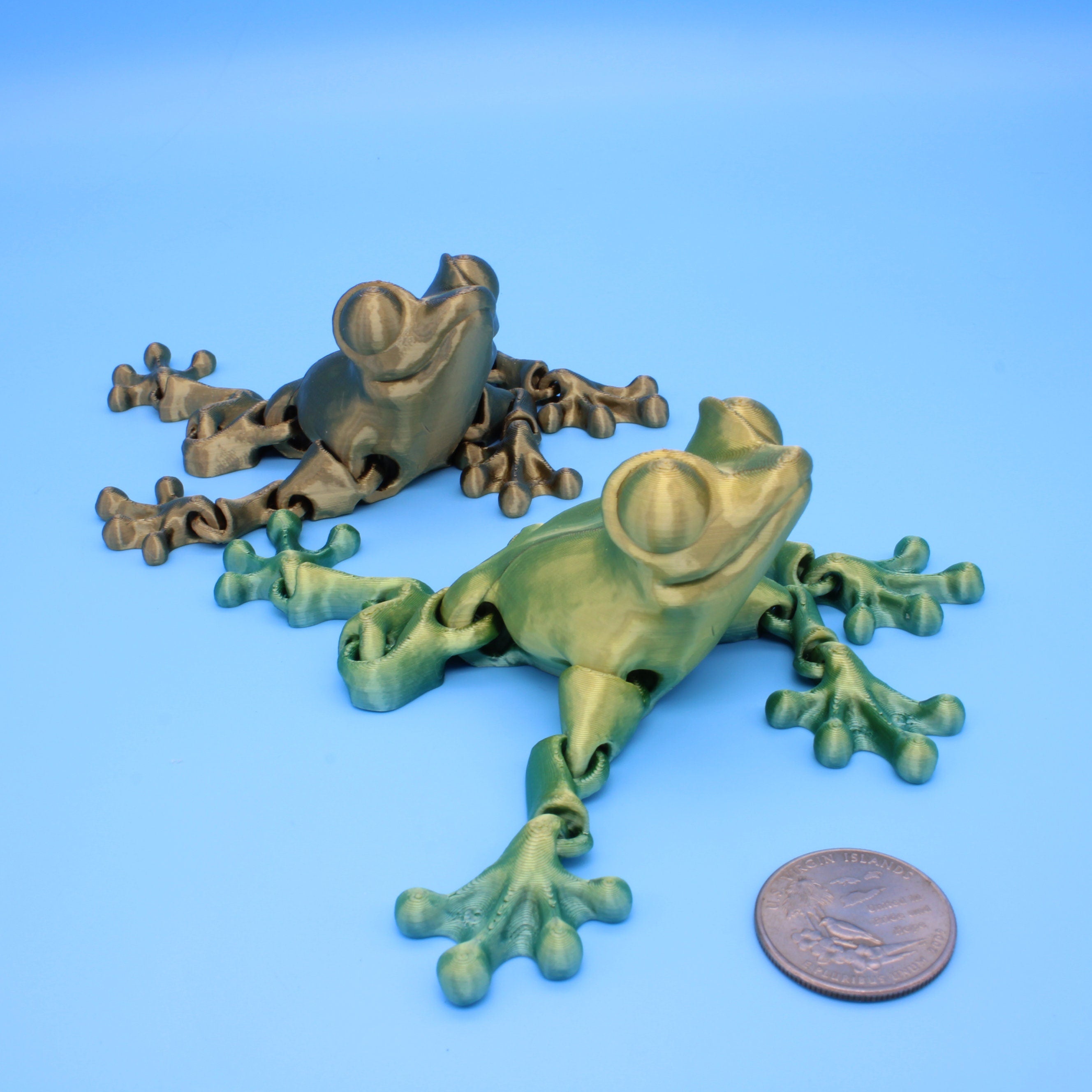 Frog- Articulating Frog | 3D printed