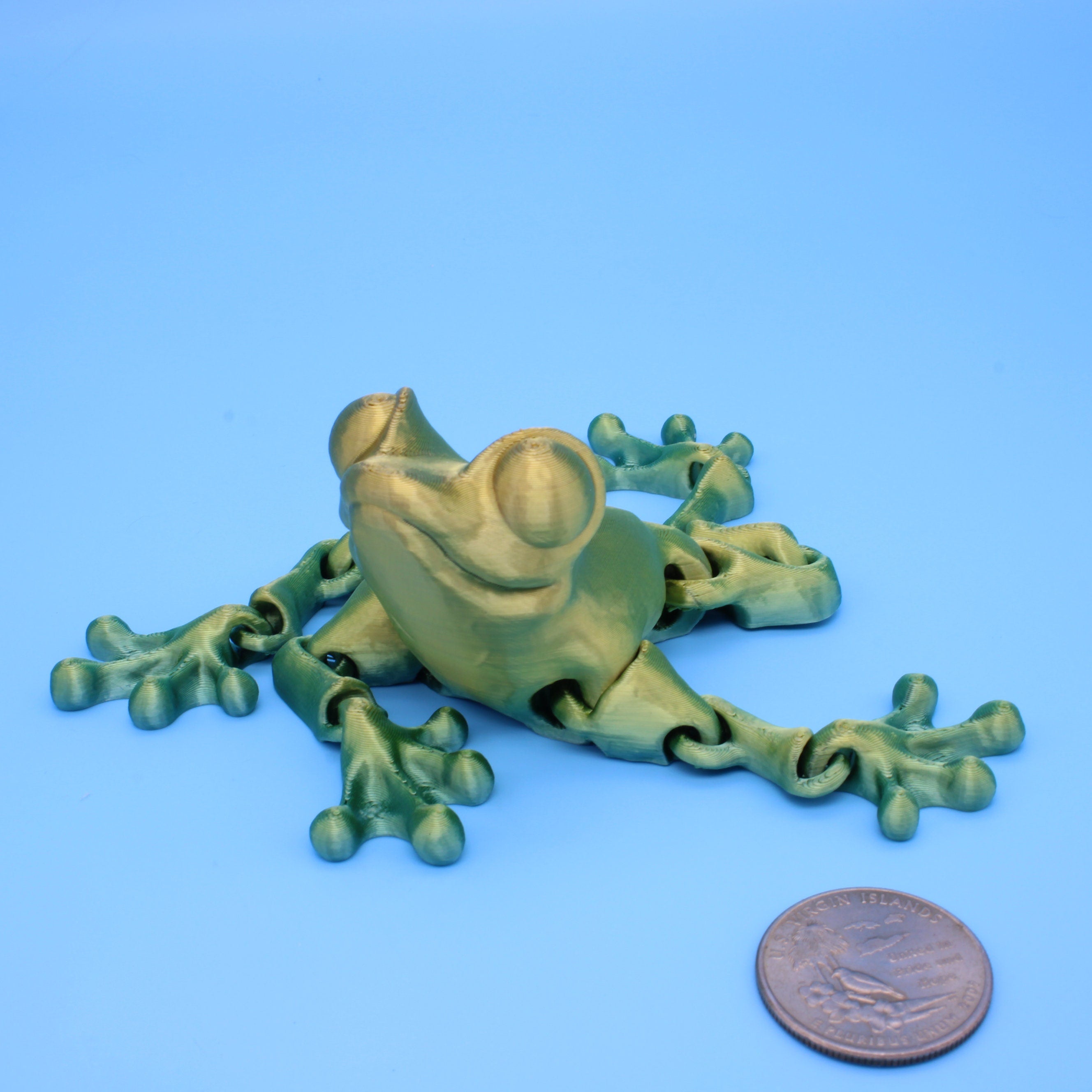 Frog- Articulating Frog | 3D printed