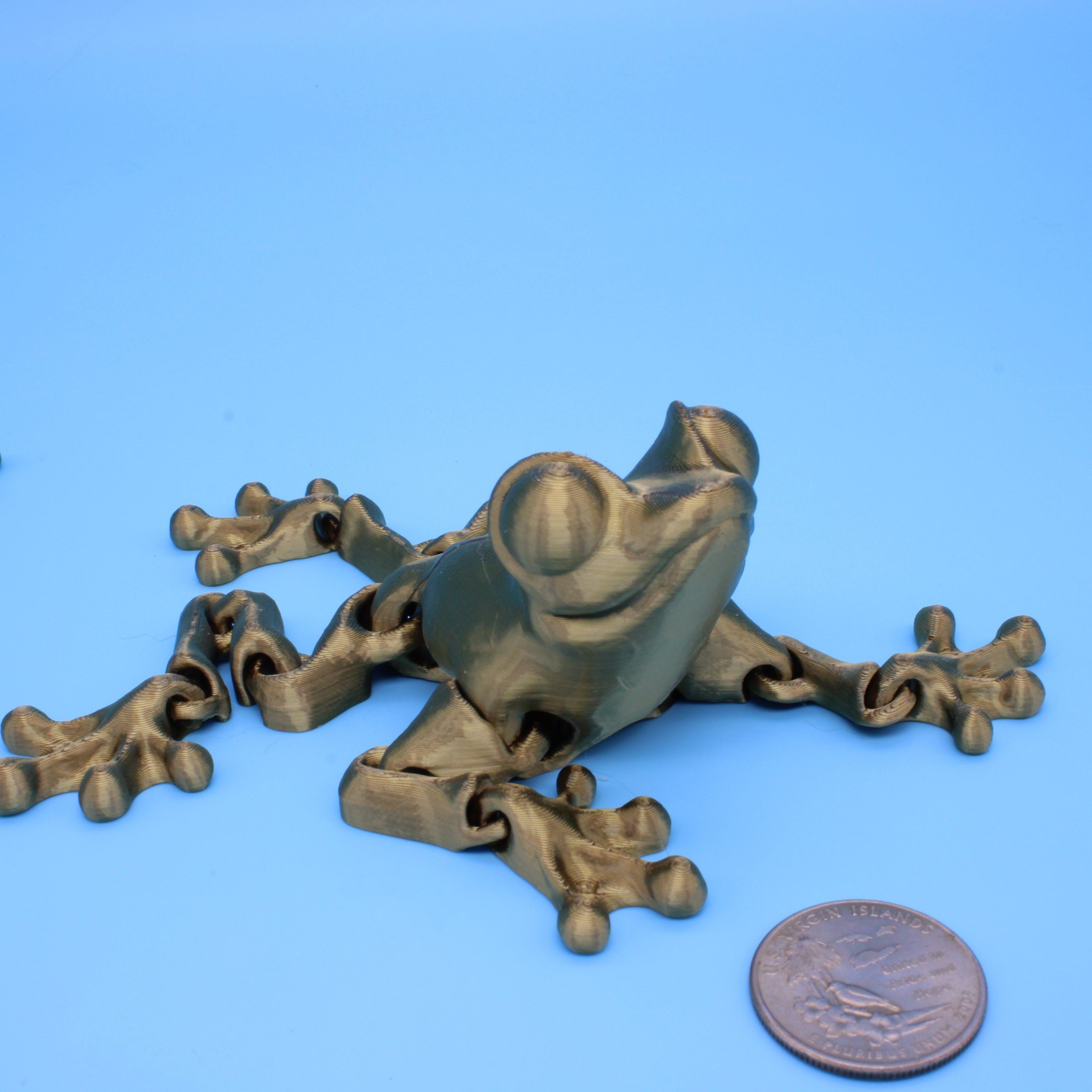 Frog- Articulating Frog | 3D printed