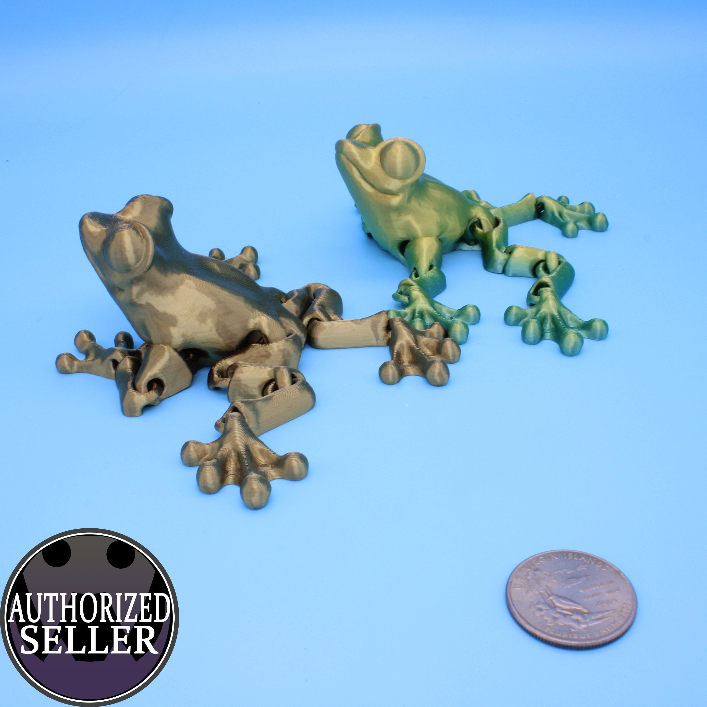 Frog- Articulating Frog | 3D printed