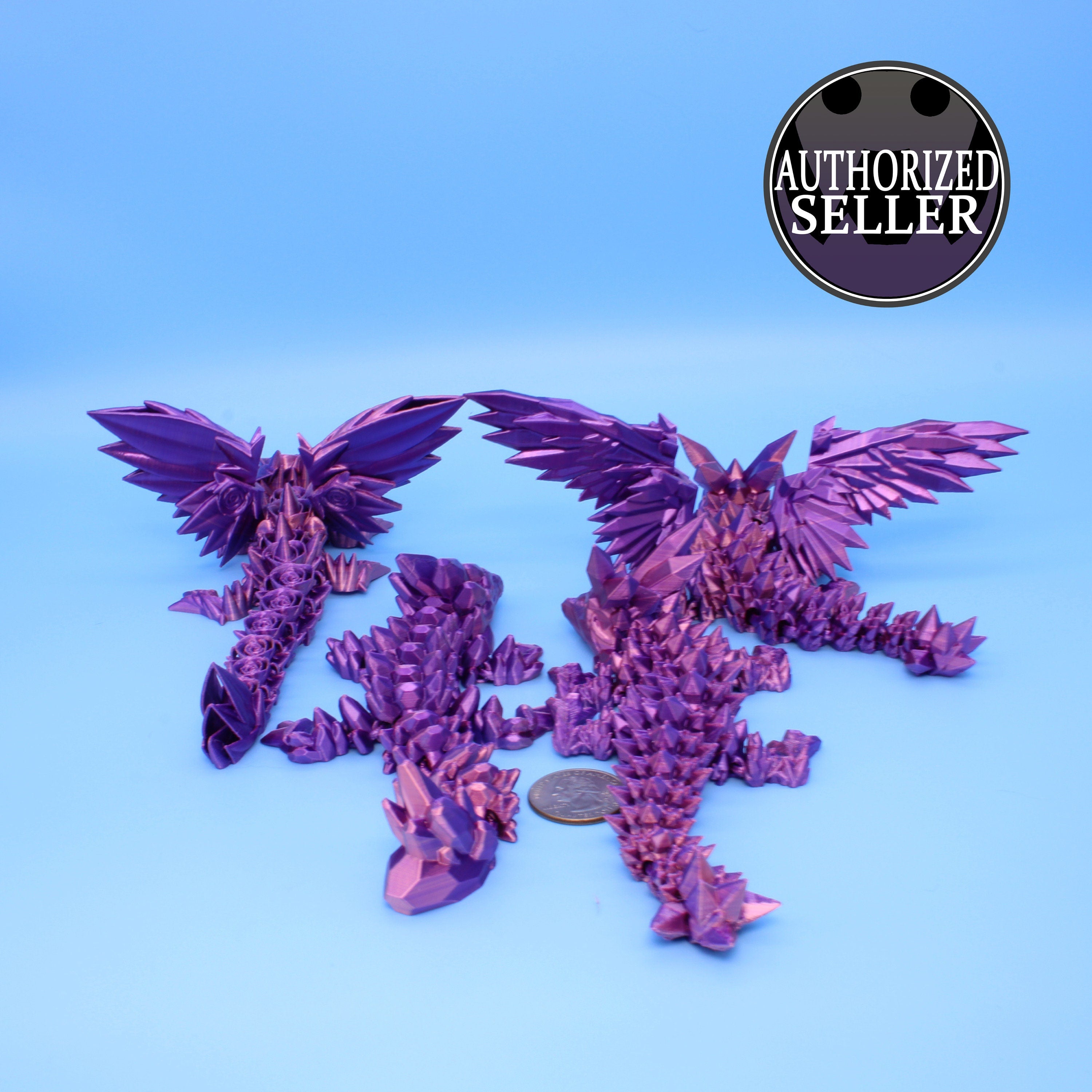 Miniature Dragon Sets, Pink / Purple