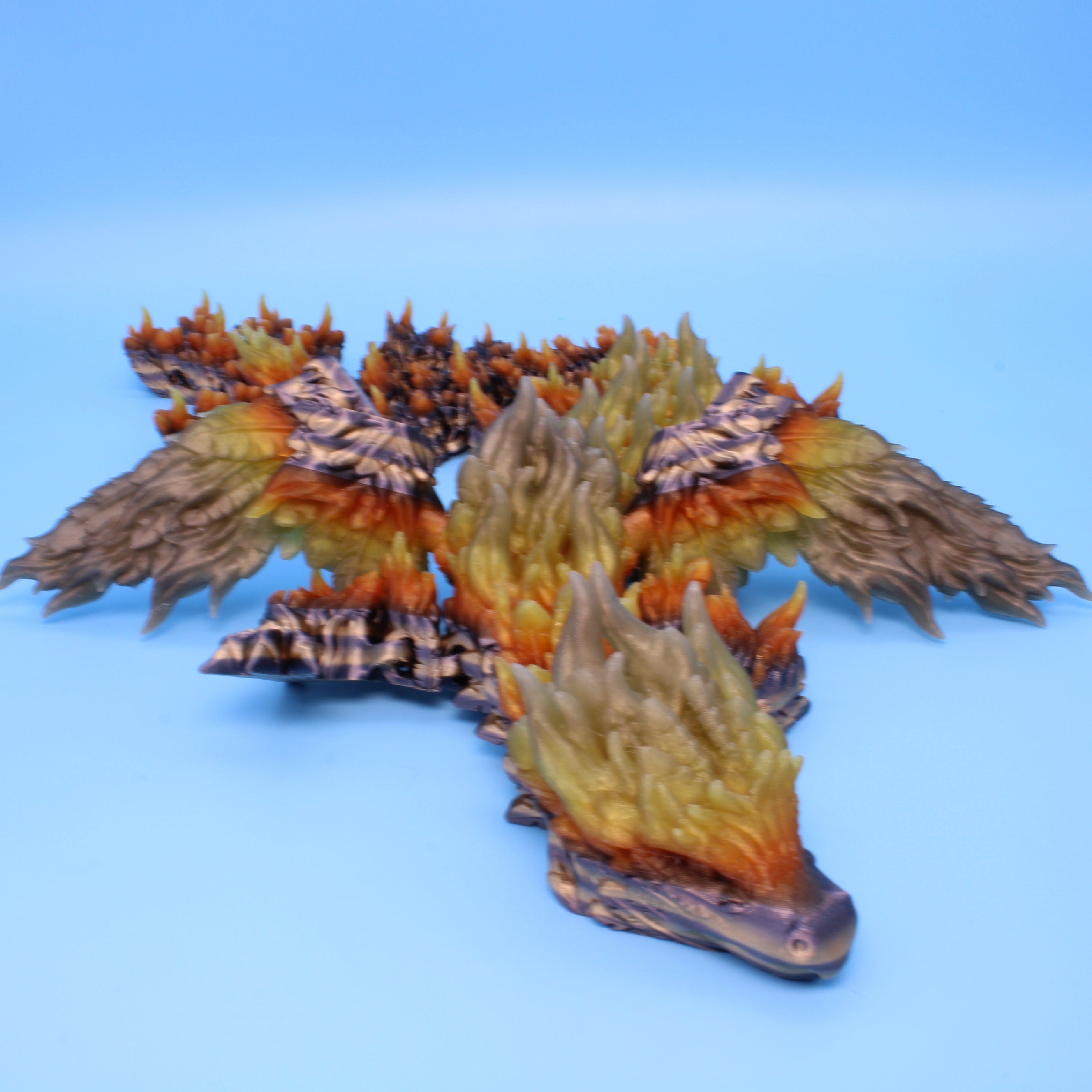 Phoenix Dragon | 3D printed | Articulating Dragon | 19 in.