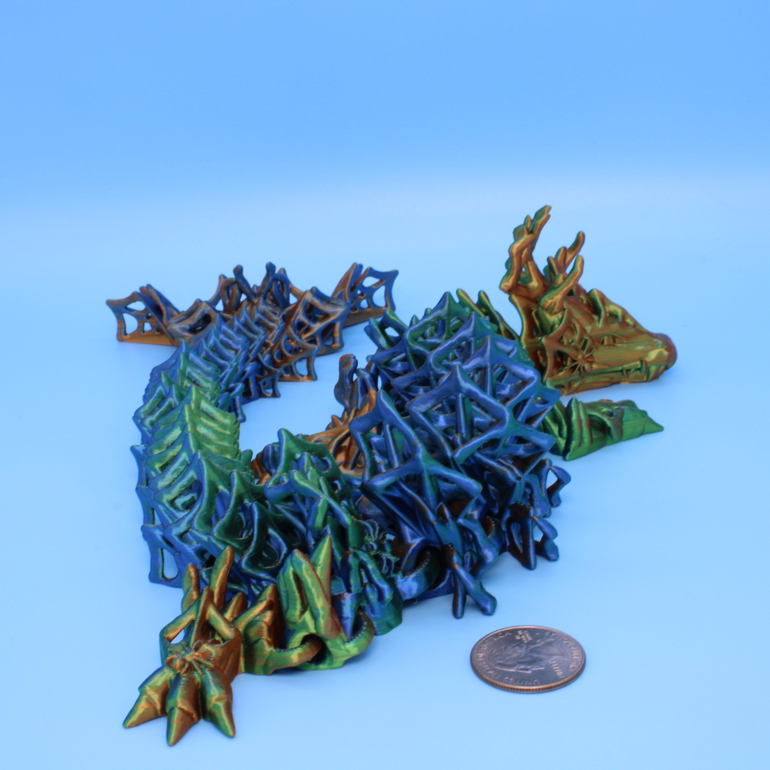 Wicked Dragon | 3D printed | Articulating Dragon | 19.5 in.