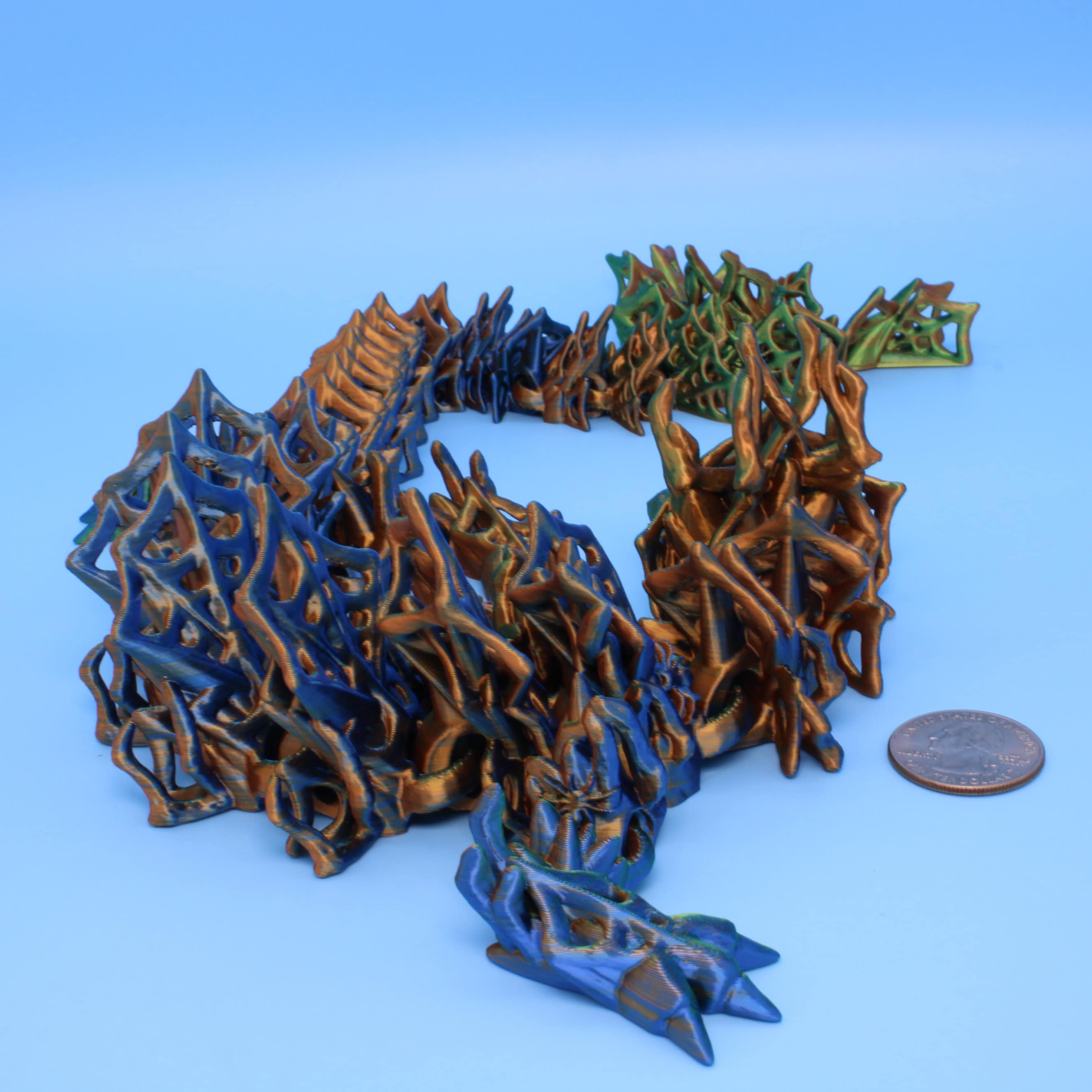 Wicked Dragon | 3D printed | Articulating Dragon | 19.5 in.