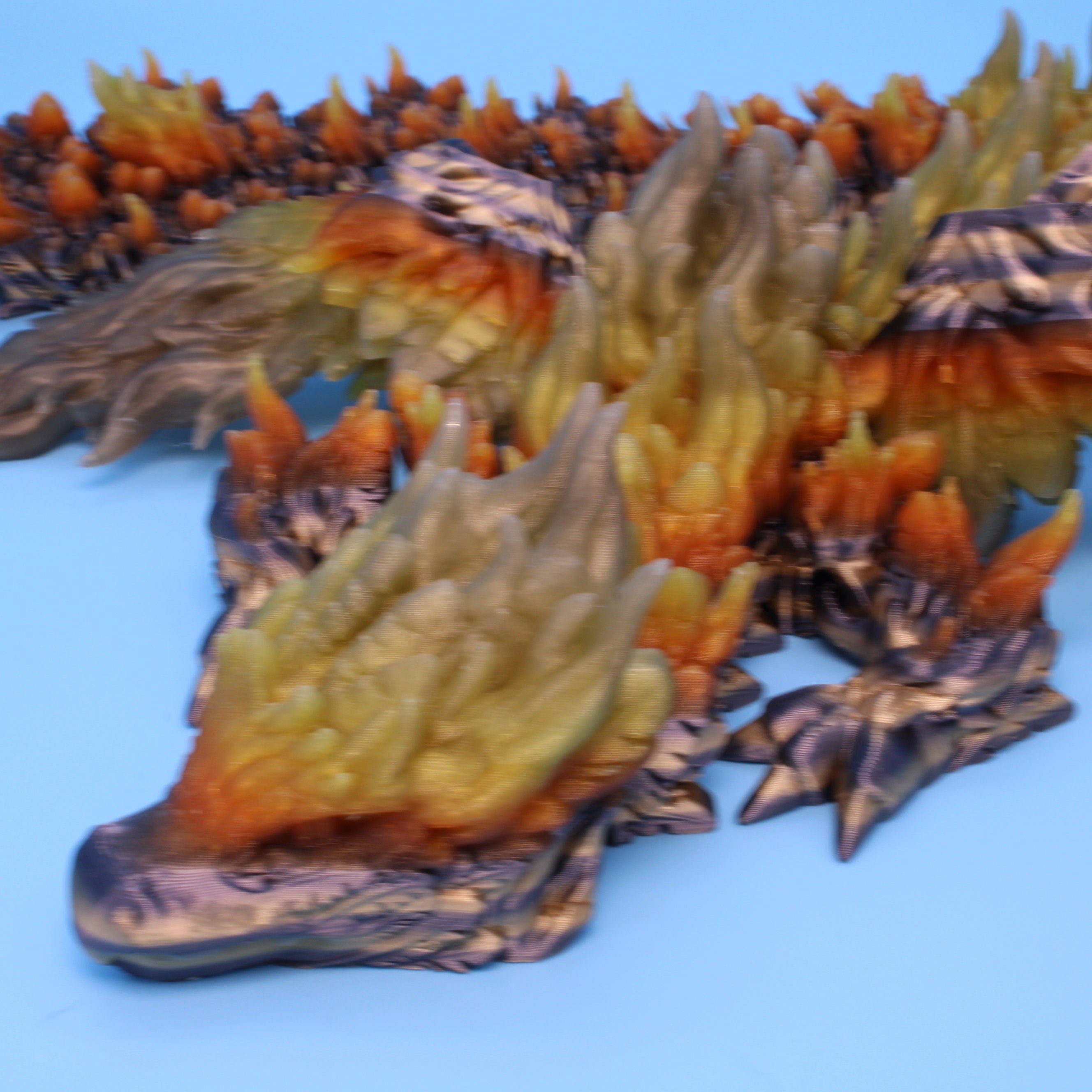 Phoenix Dragon | 3D printed | Articulating Dragon | 19 in.