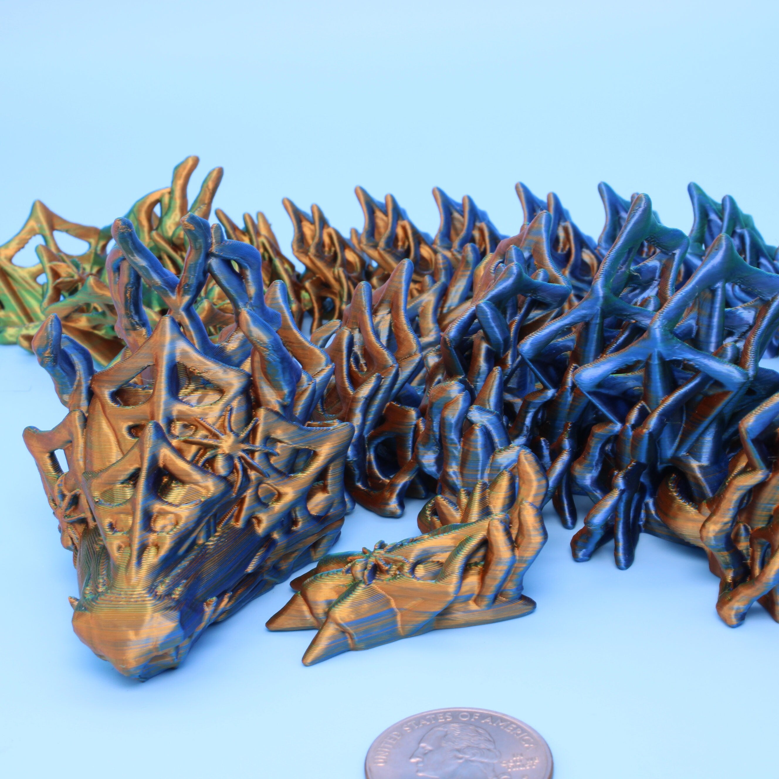 Wicked Dragon | 3D printed | Articulating Dragon | 19.5 in.