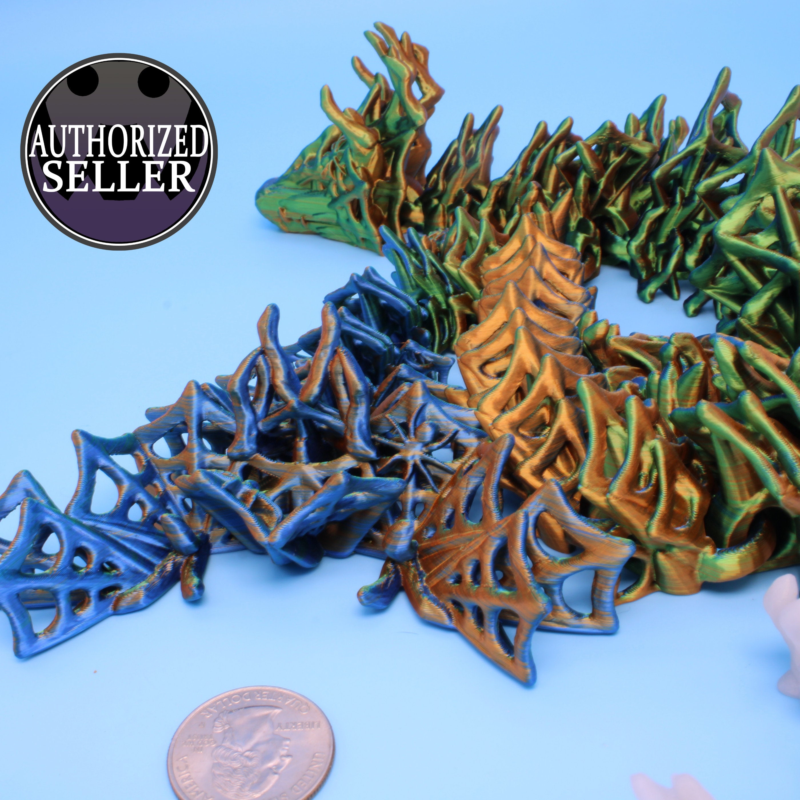 Wicked Dragon | 3D printed | Articulating Dragon | 19.5 in.