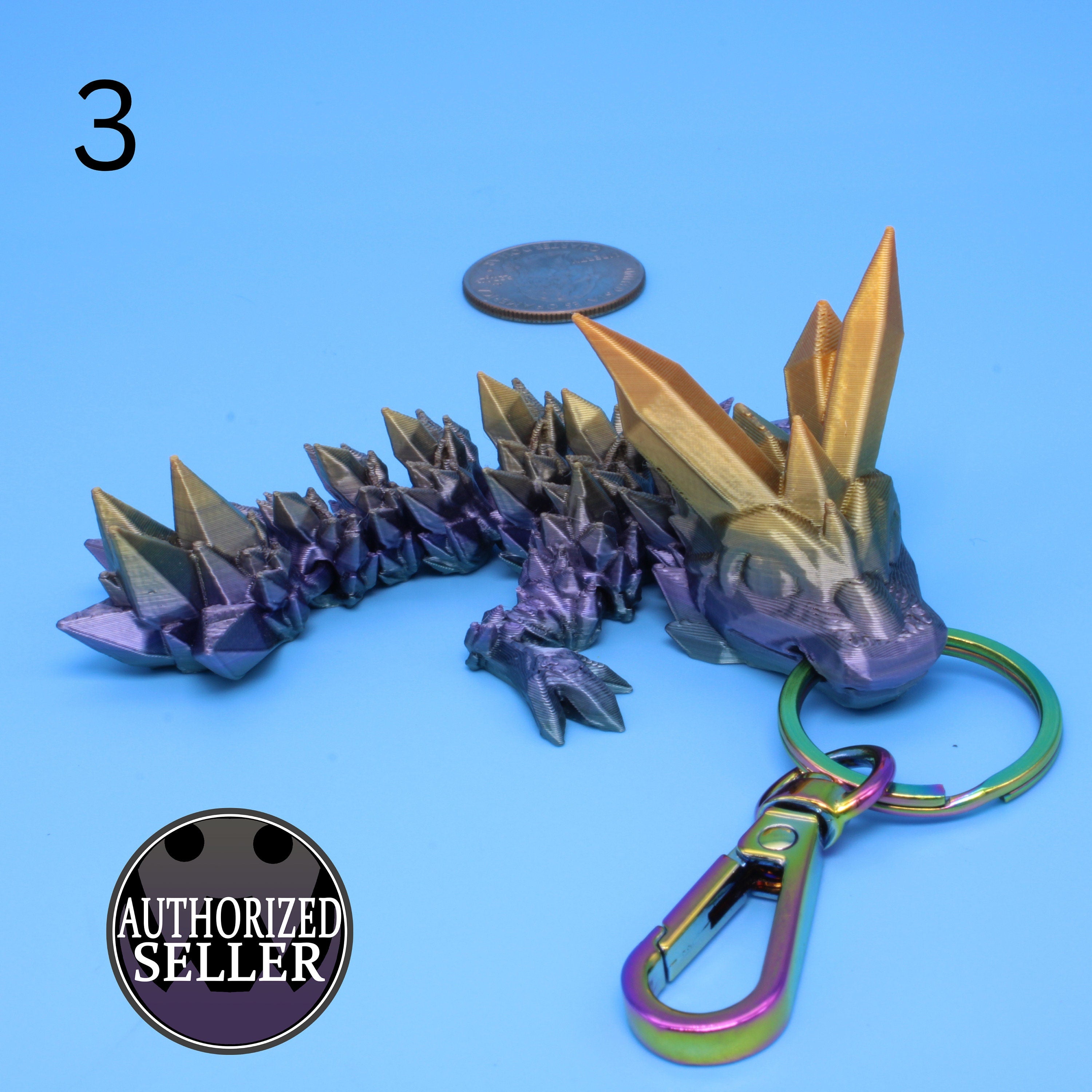 Baby Dragon Keychains- 3D Printed