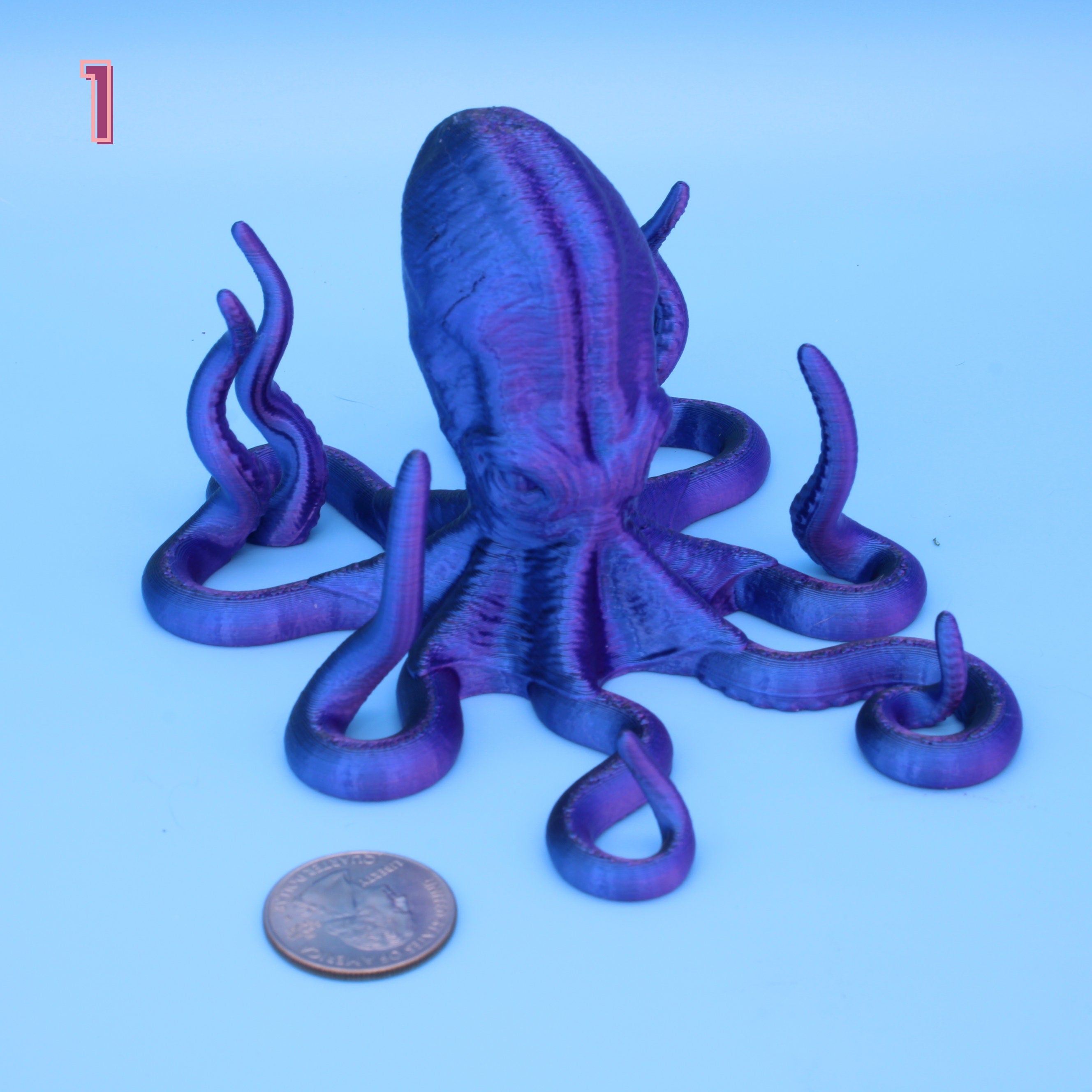 Octopus Art / Phone / Tablet - 3D Printed