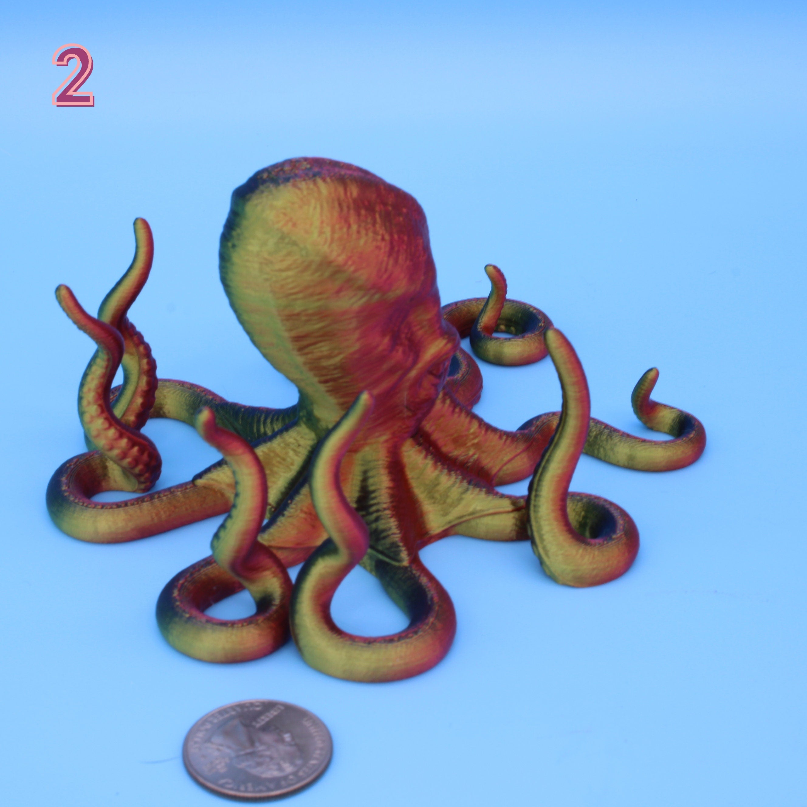 Octopus Art / Phone / Tablet - 3D Printed