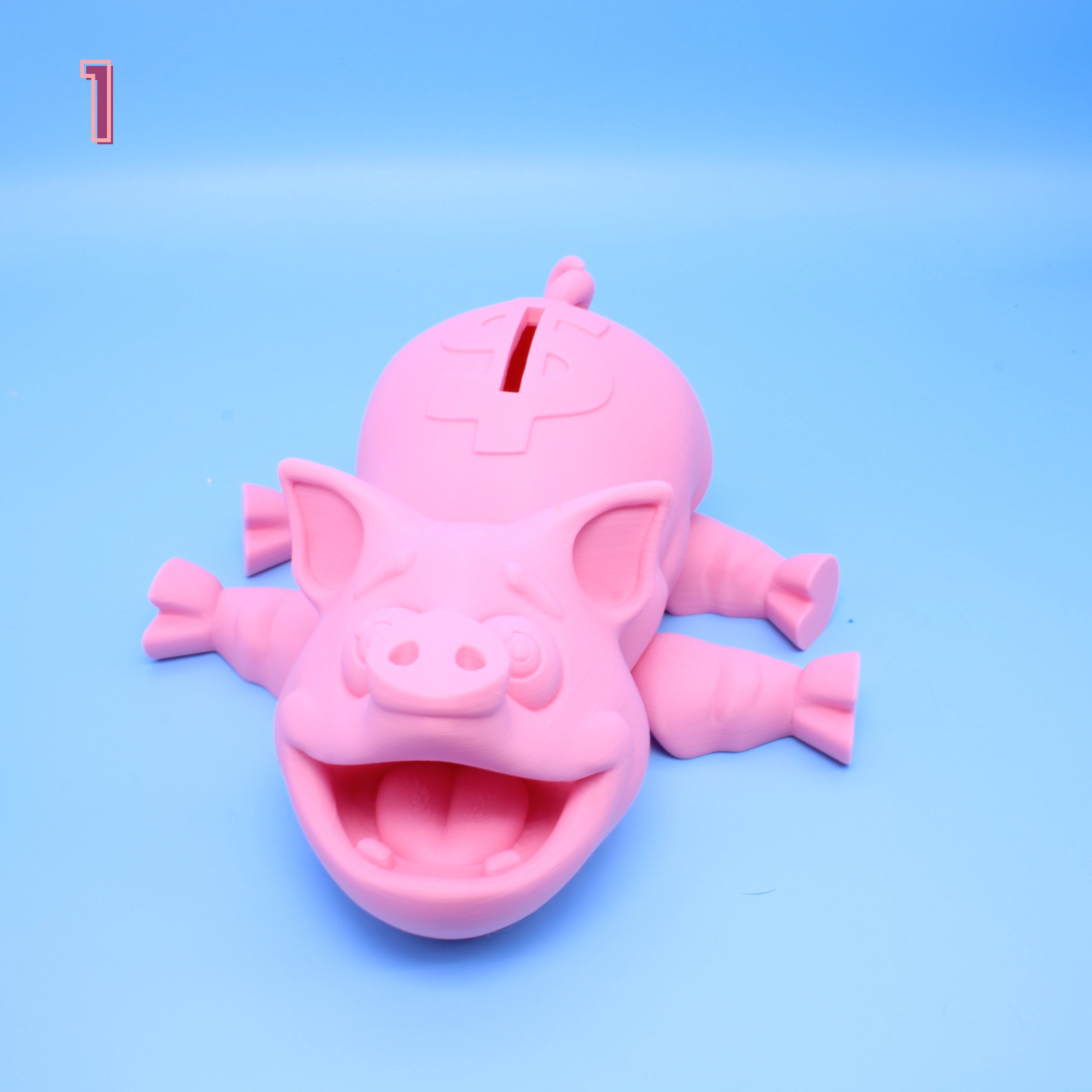 Piggy Bank Pig - 3D Printed