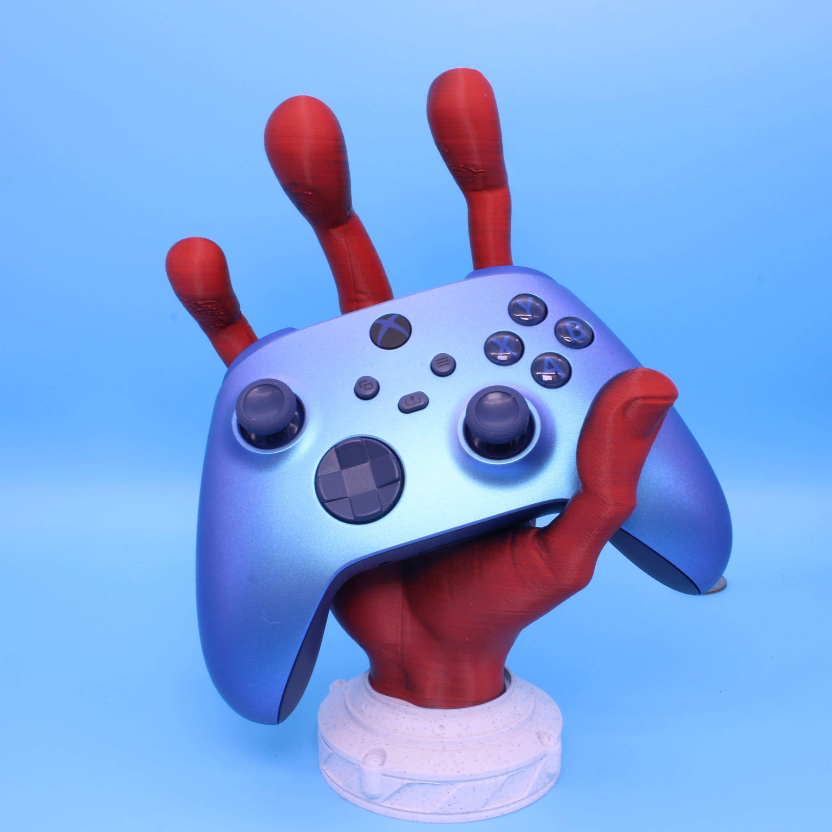 Game Controller Holder - 4 Finger Alien Hand. Over 100 Colors Available.