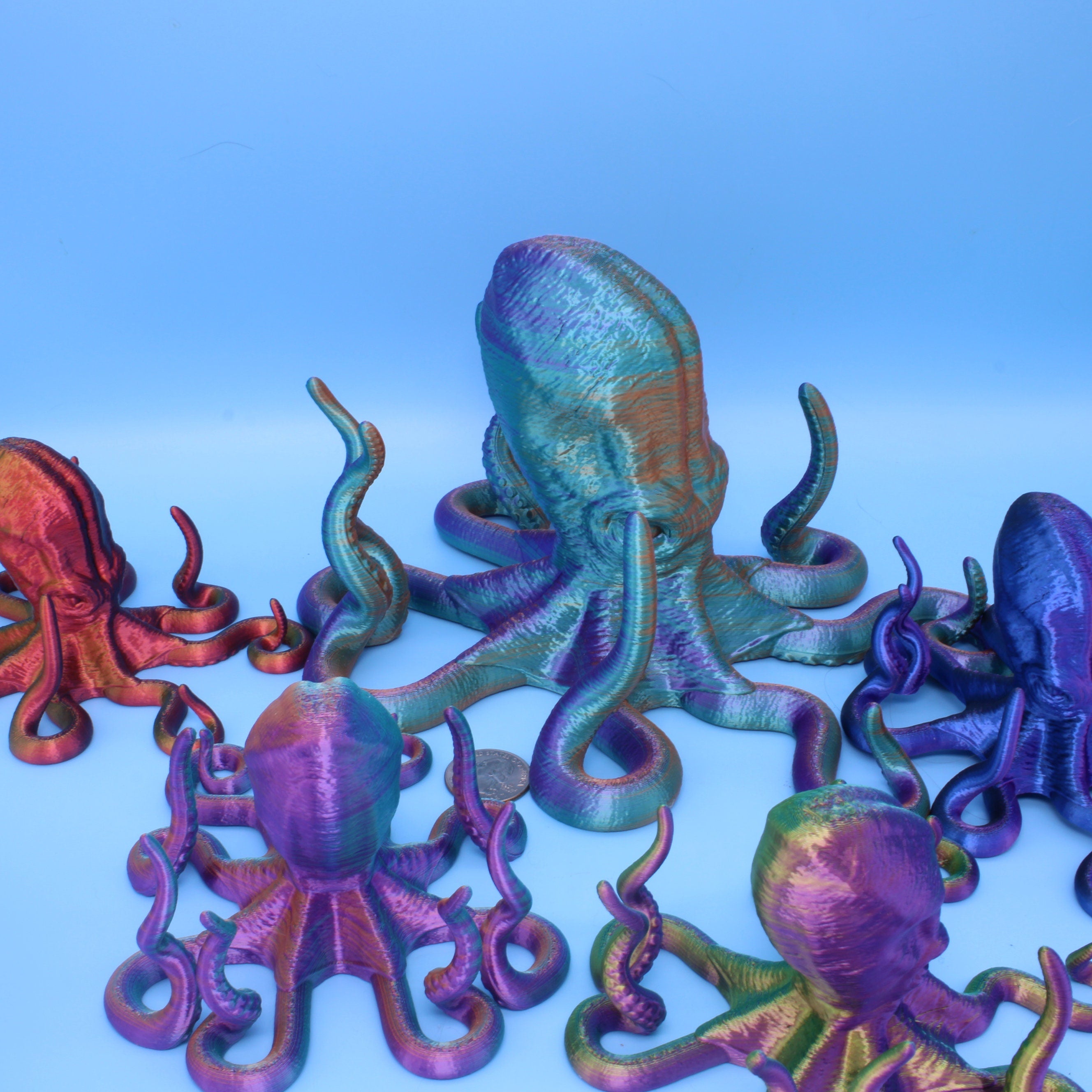 Octopus Art / Phone / Tablet - 3D Printed