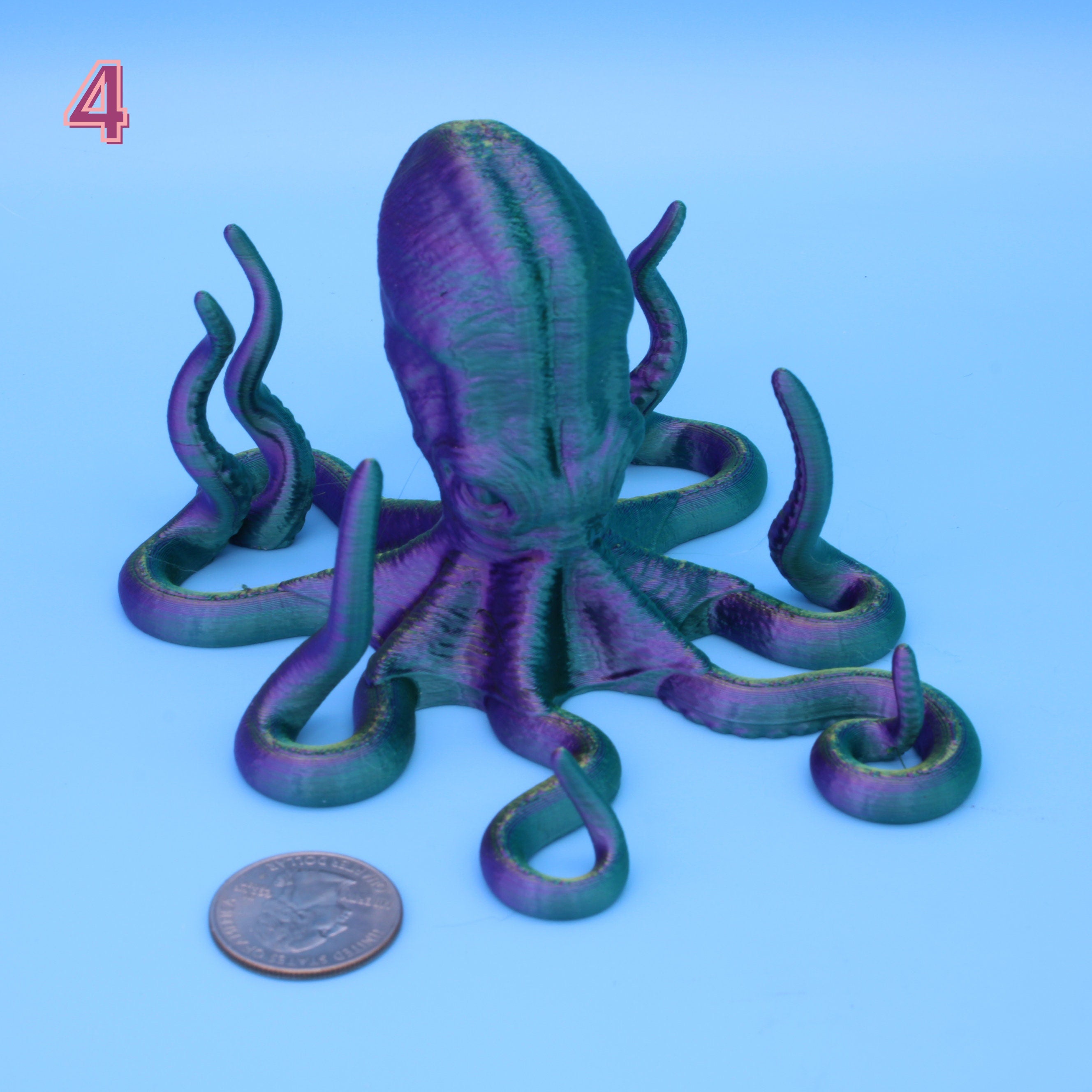 Octopus Art / Phone / Tablet - 3D Printed