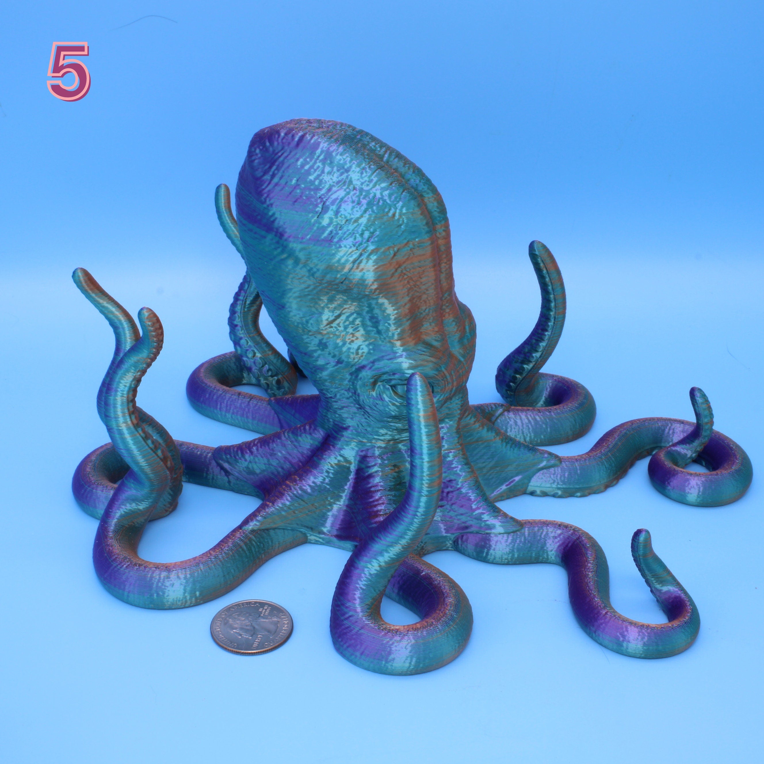 Octopus Art / Phone / Tablet - 3D Printed