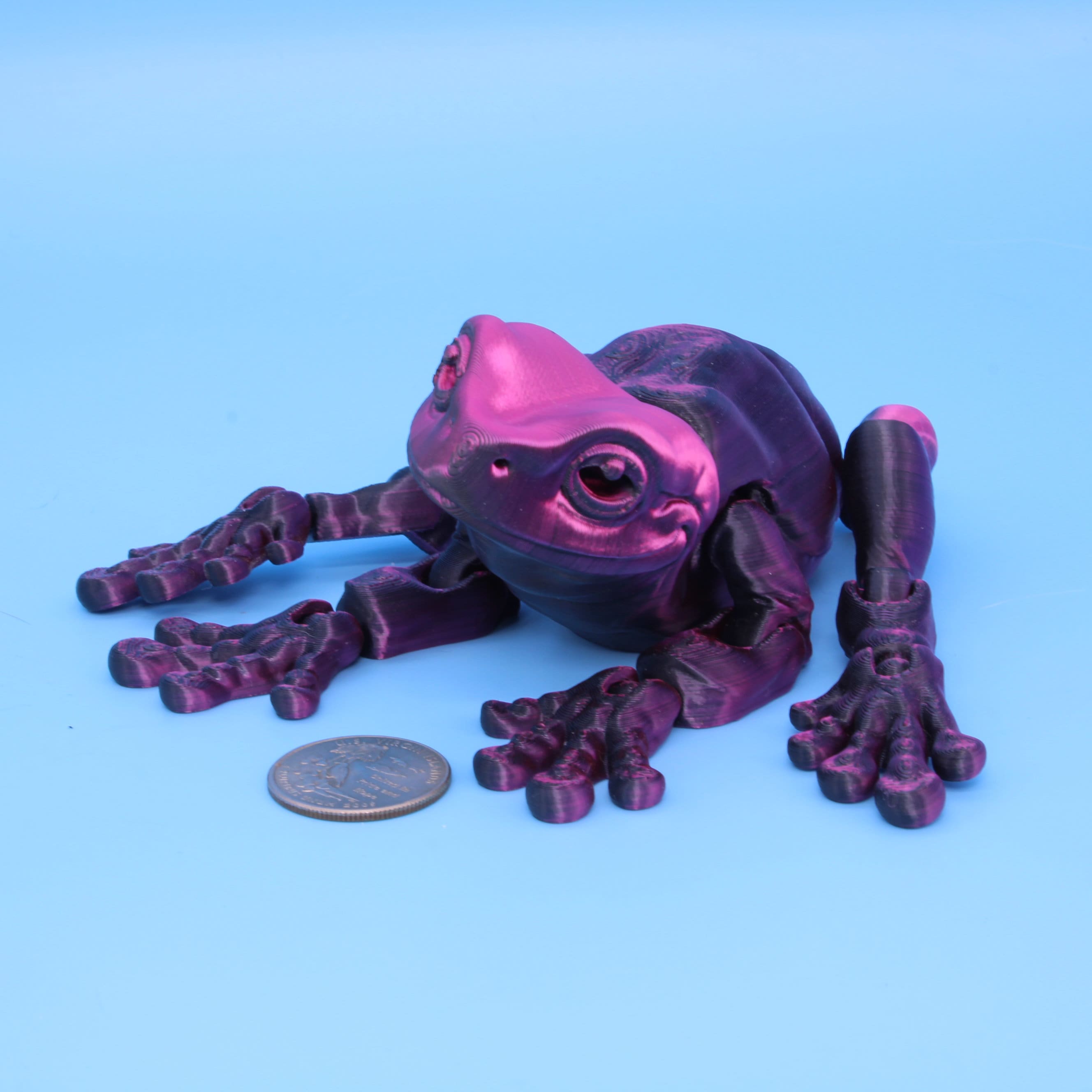 Whites Tree Frog, Over 100 Colors available - 3D Printed | Made to Order