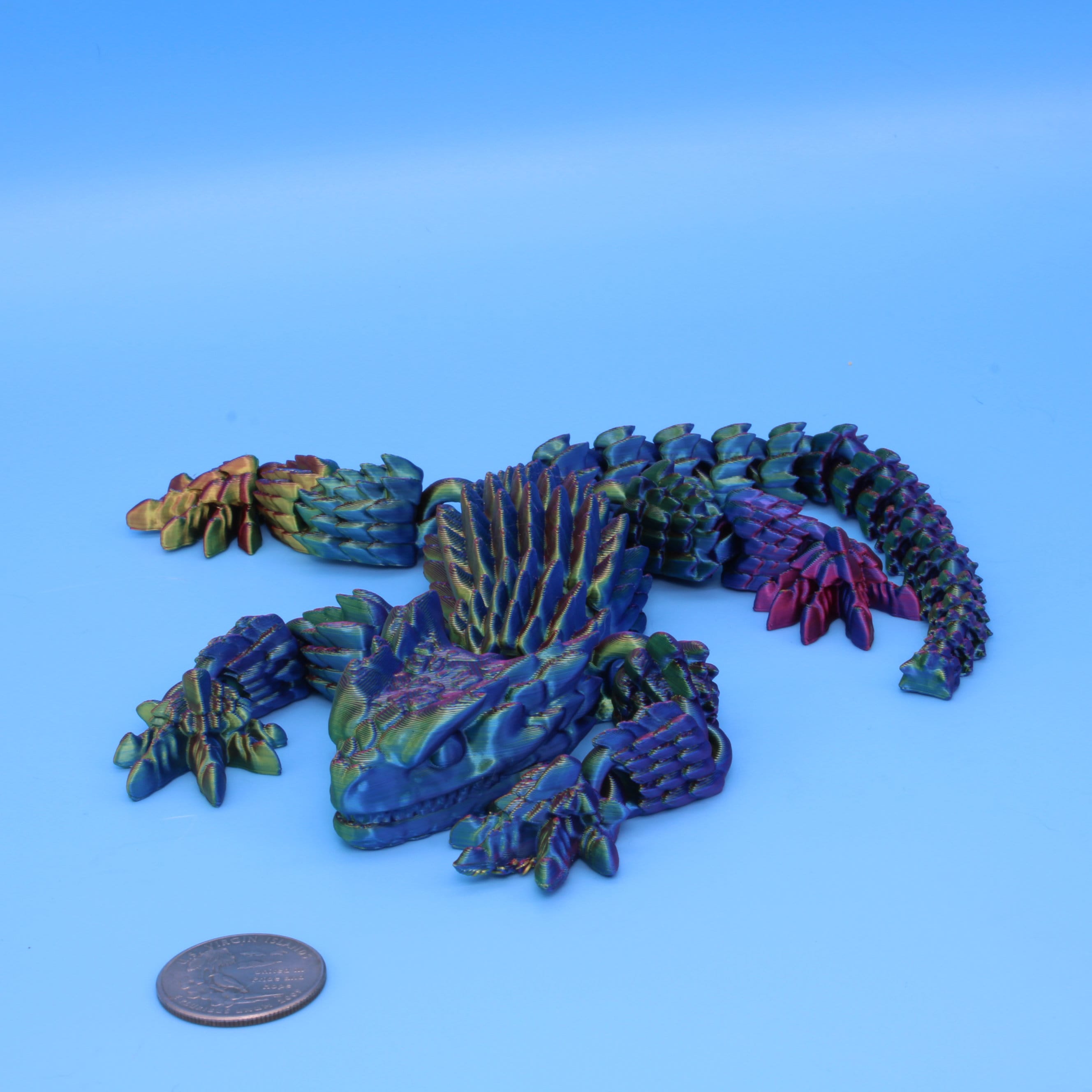 Lizard Armadillo, Over 100 Colors available - 3D Printed | Made to Order