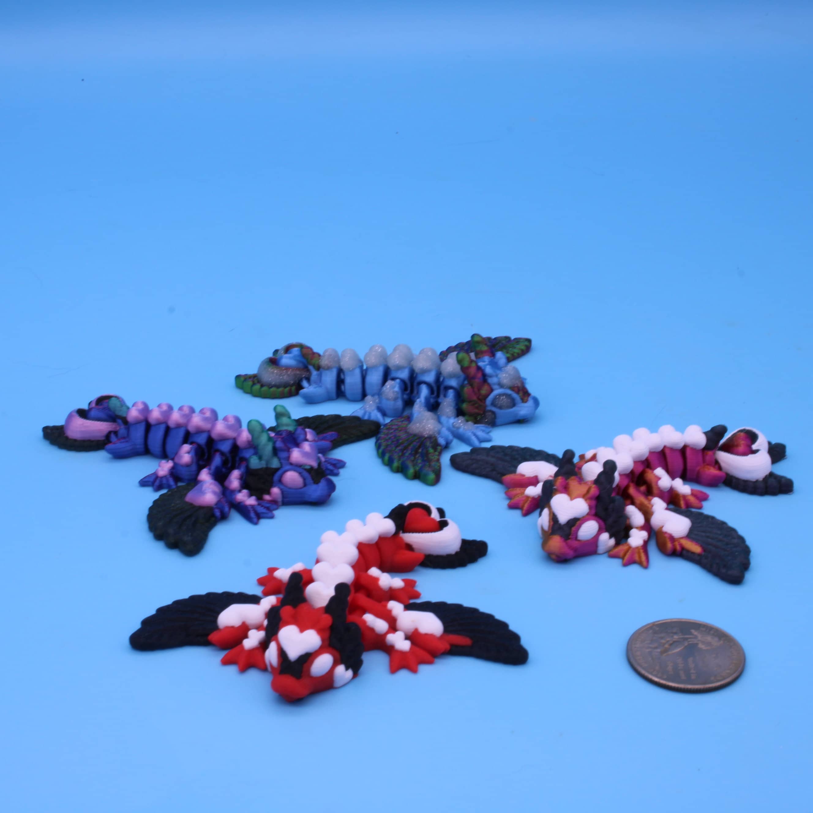 Tiny Heart Dragon | 3D printed