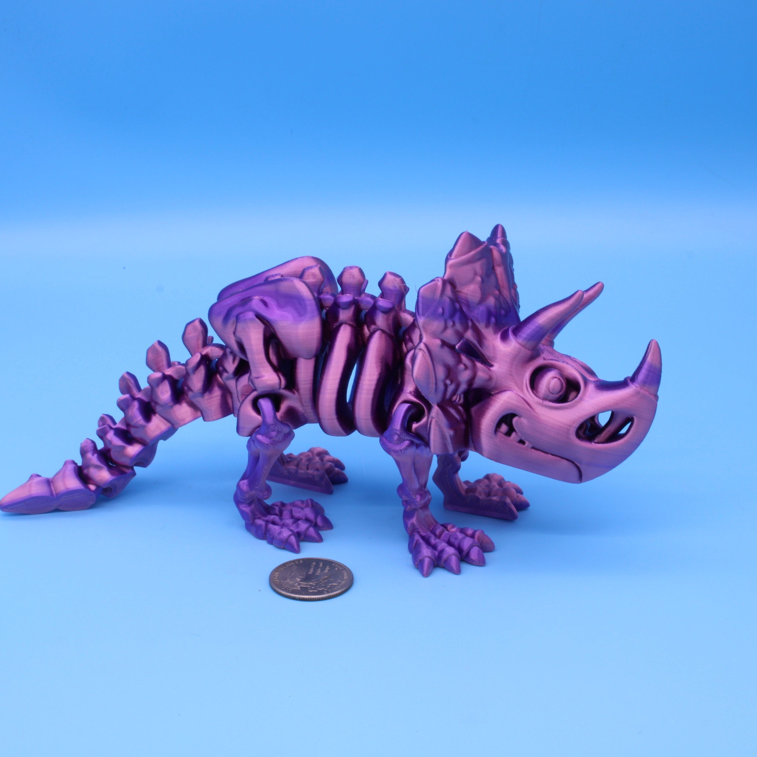 Flexi Skelton Triceratops | Articulating | 3D Printed