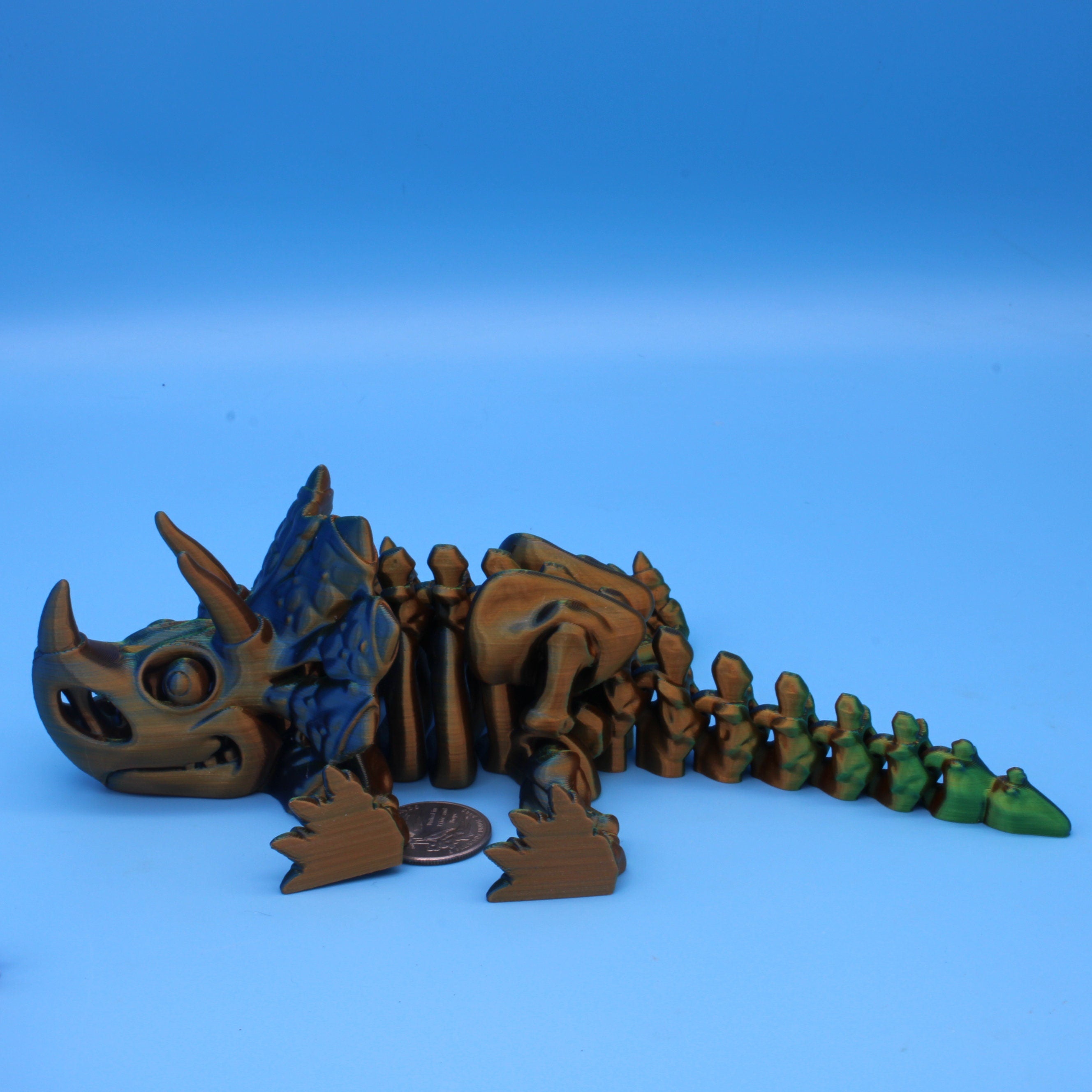 Flexi Skelton Triceratops | Articulating | 3D Printed