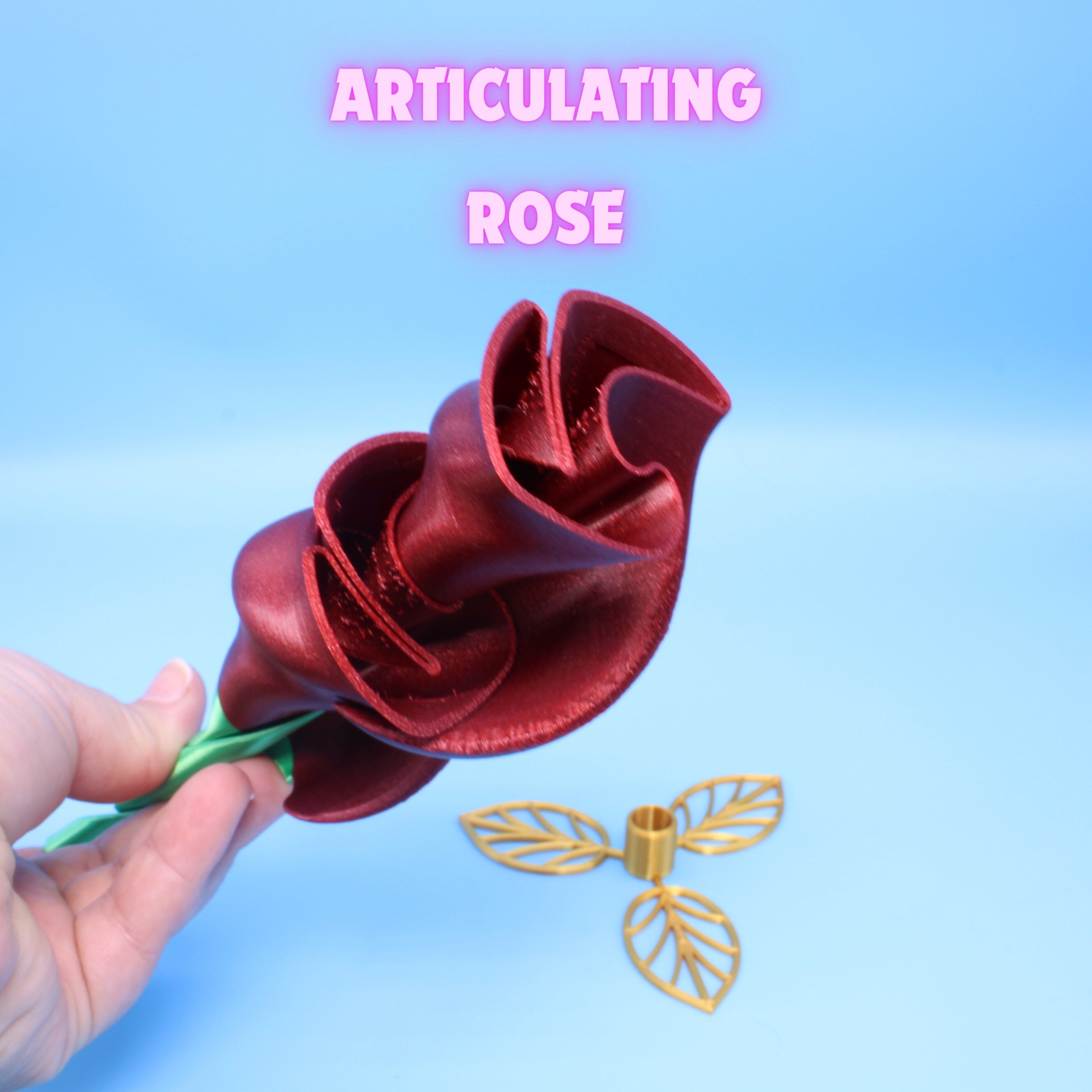 Articulated Rose 3D Printed