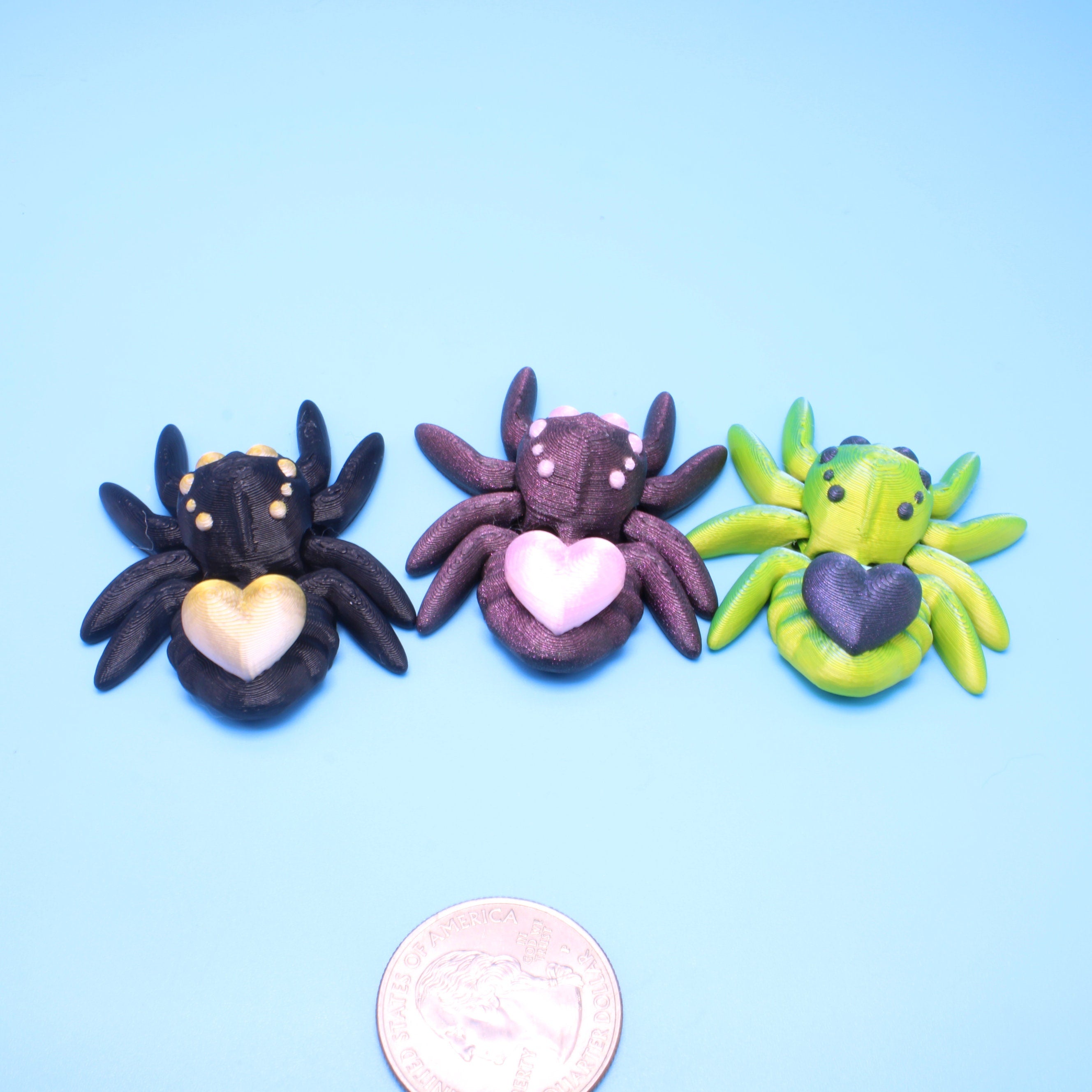 Tiny Spider with Heart - 3D printed