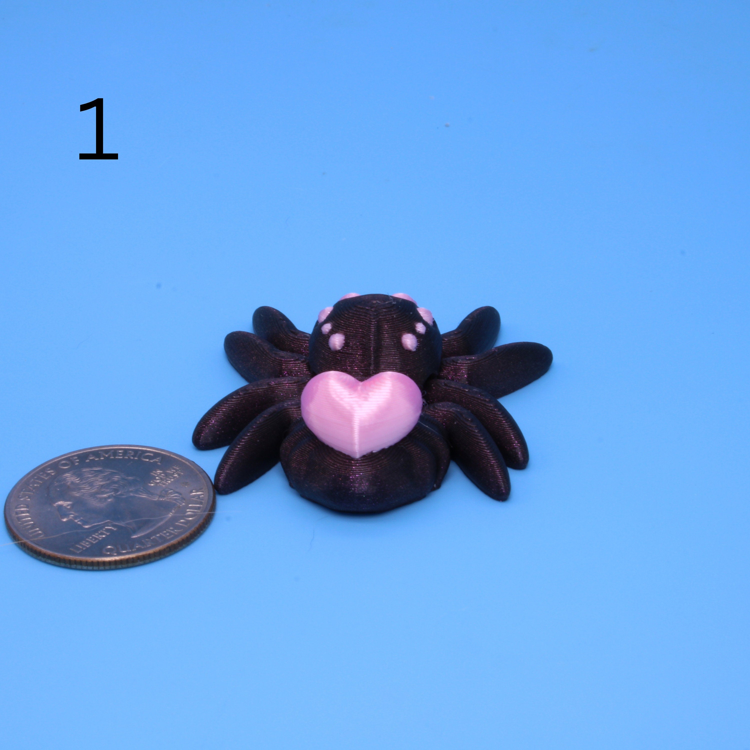 Tiny Spider with Heart - 3D printed