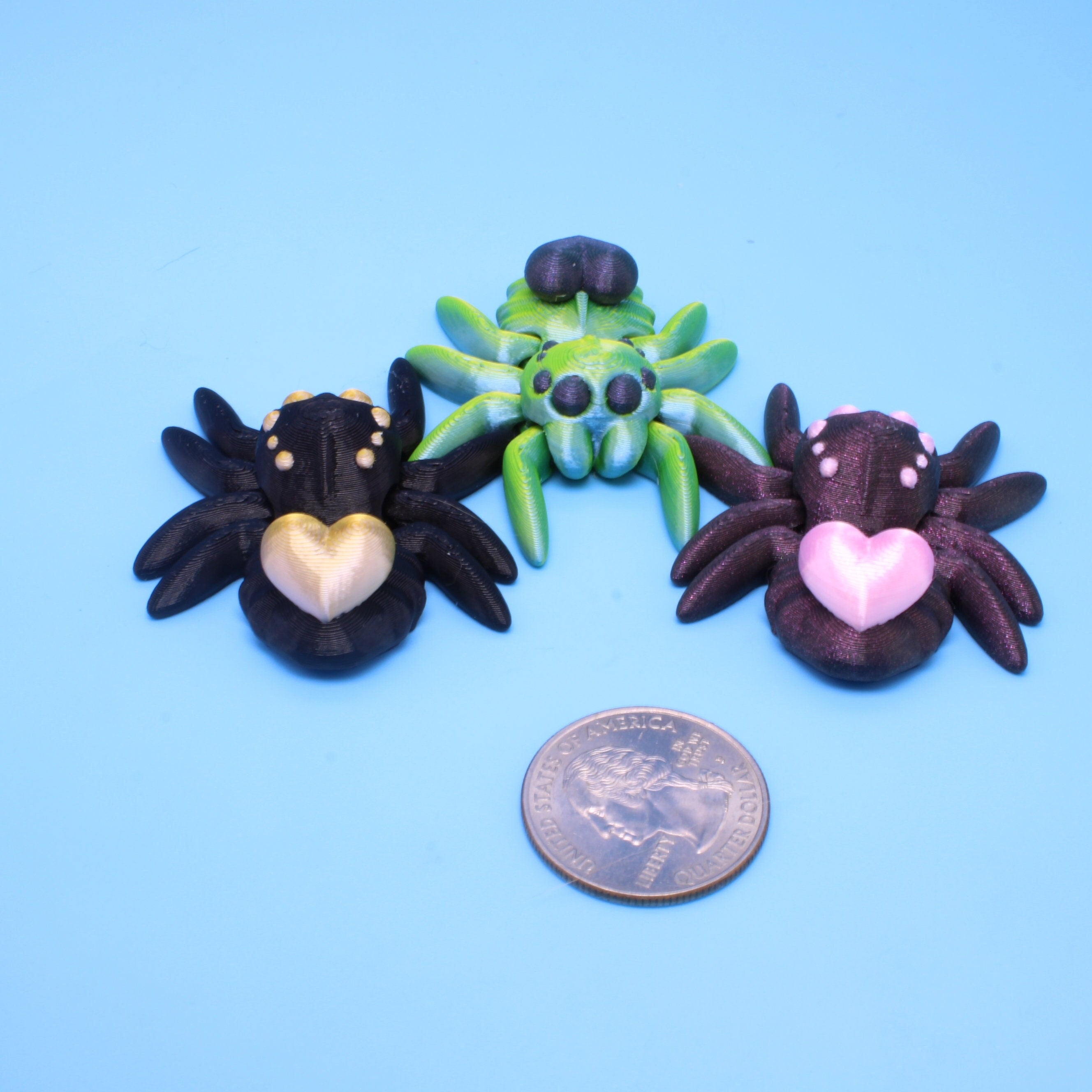 Tiny Spider with Heart - 3D printed