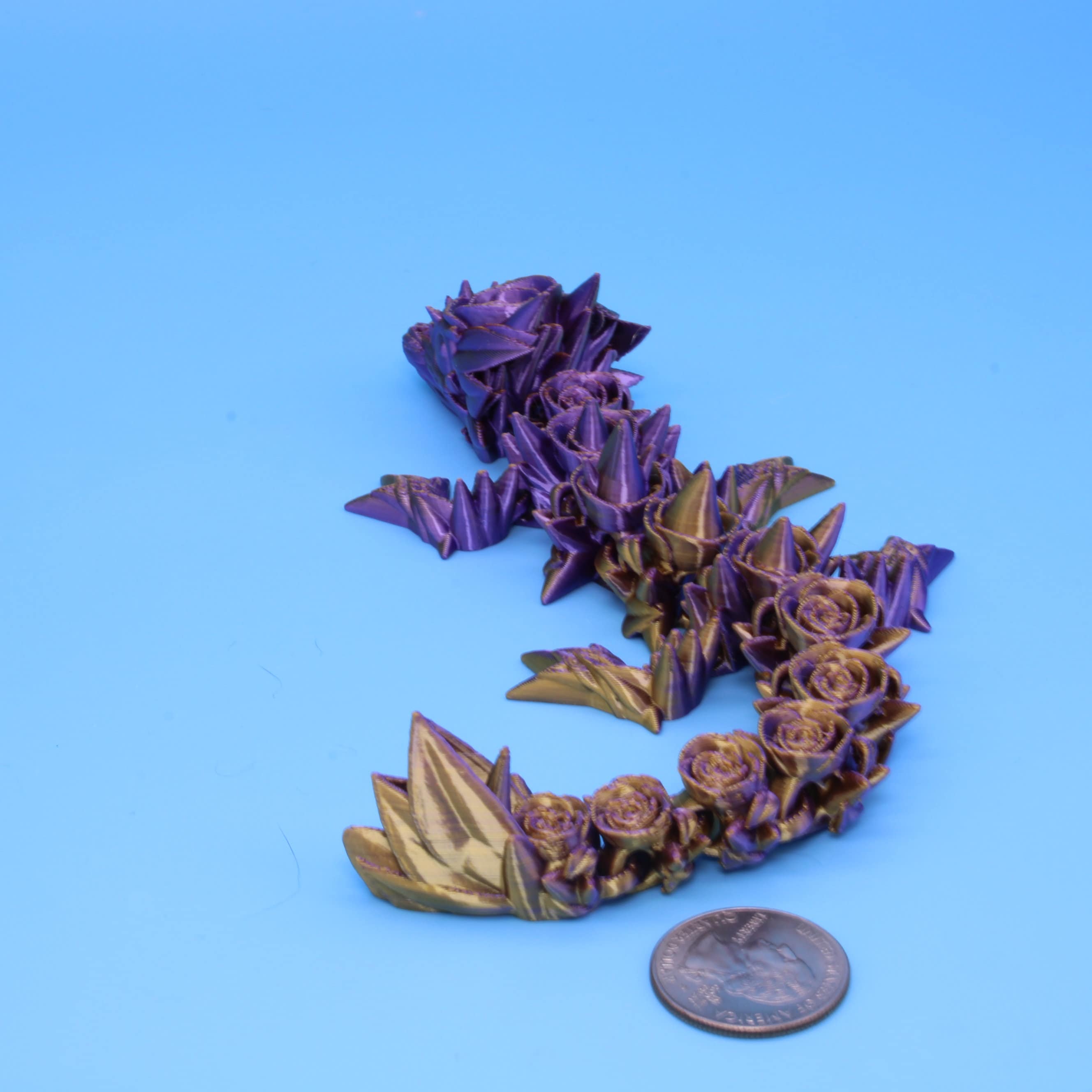 Miniature Dragon, Purple & Gold