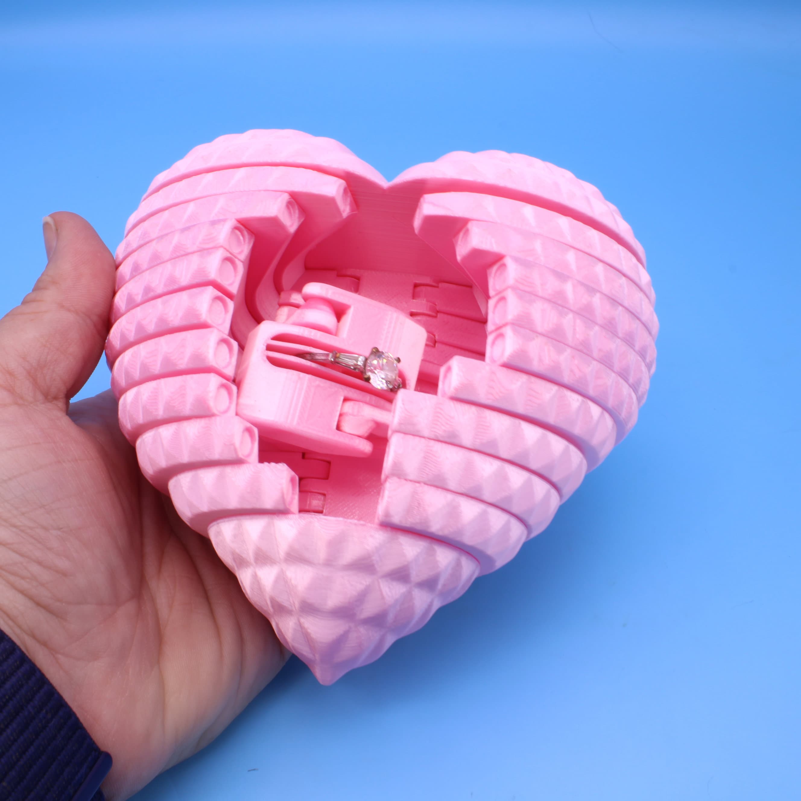 Articulated Open Heart Proposal 3D Printed